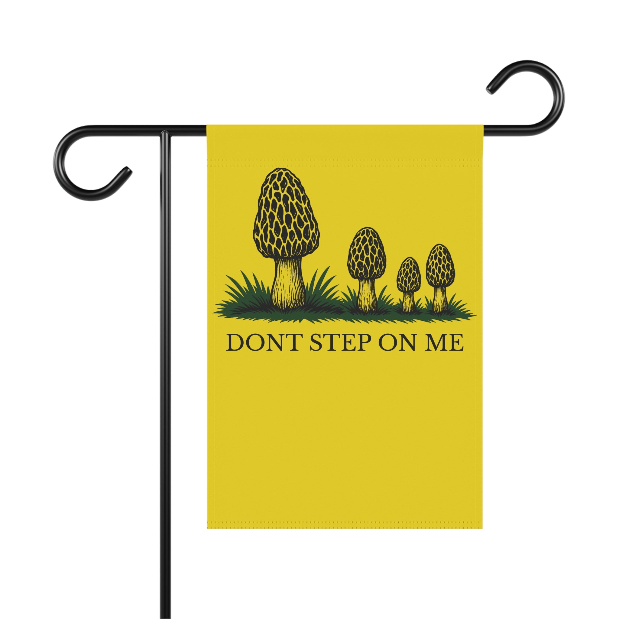 Don’t Step On Me Morel Garden Flag | Gadsden Parody Banner – Native Morels™