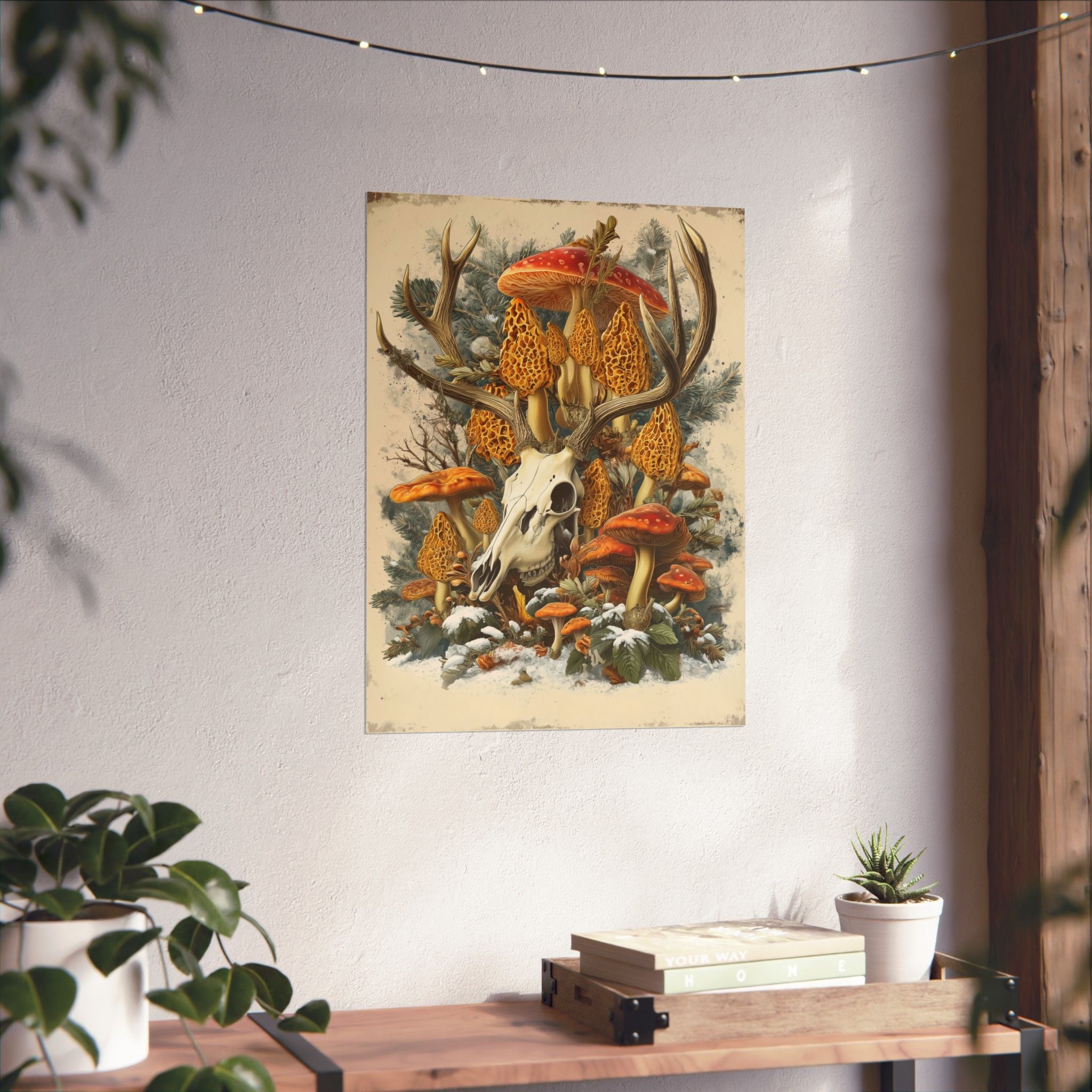 “Antler Bloom” Forest Morel Art Print | Native Morels™