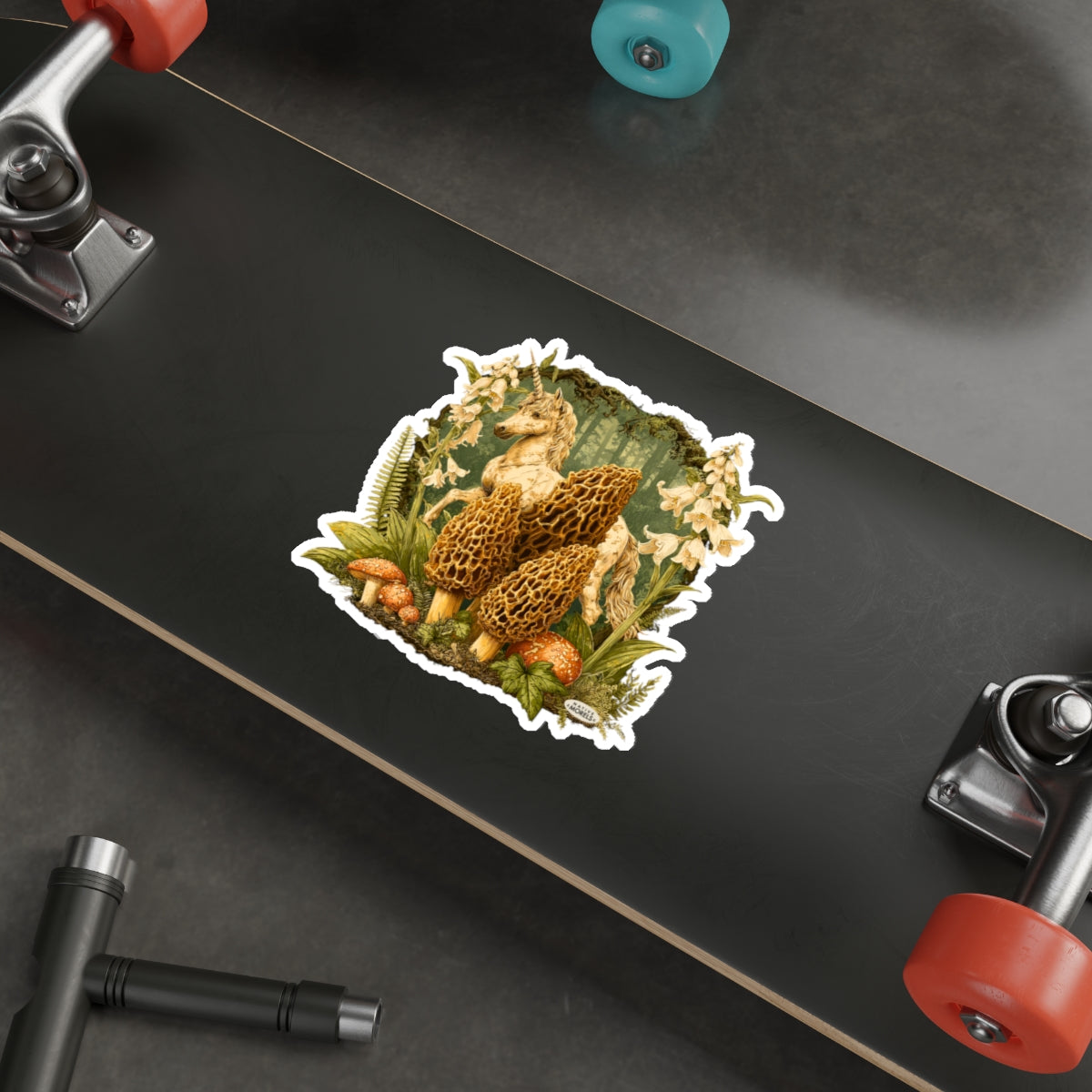 Unicorn & Morels Mystical Forest Die-Cut Decal