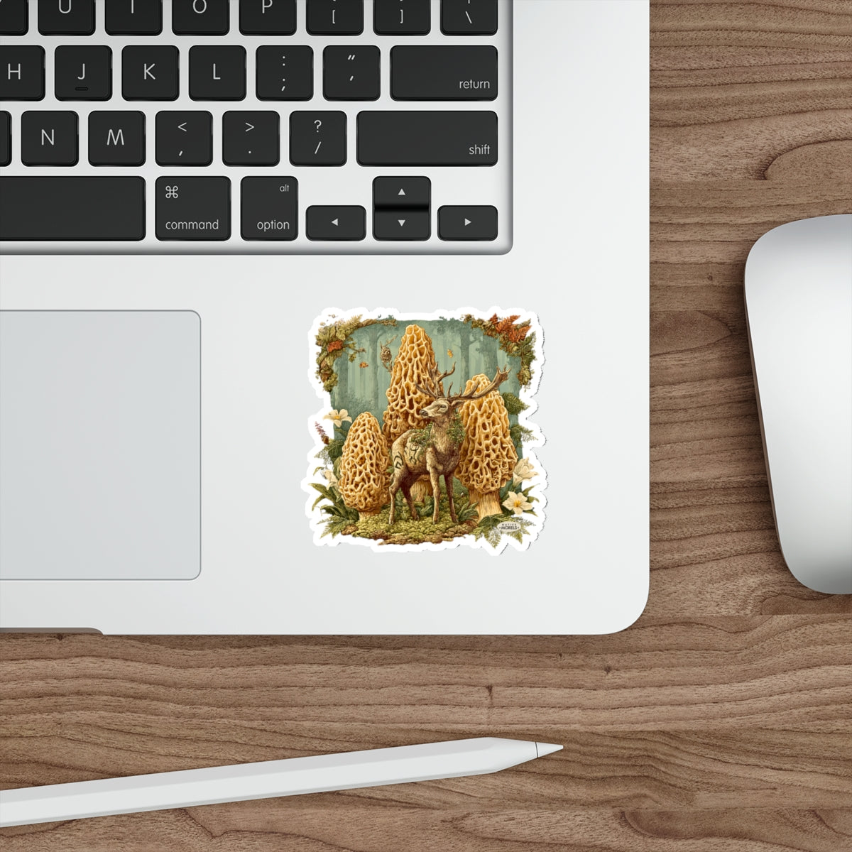 Stag & Morels Mystical Forest Die-Cut Decal