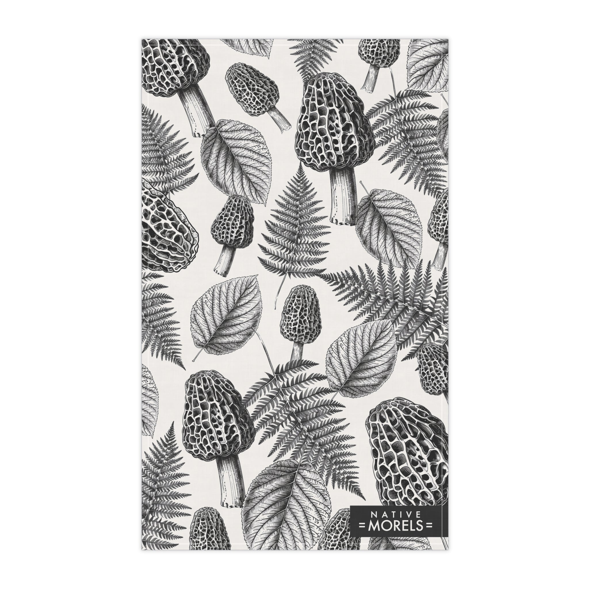 Classic Morel, Fern & Elm Botanical Tea Towel