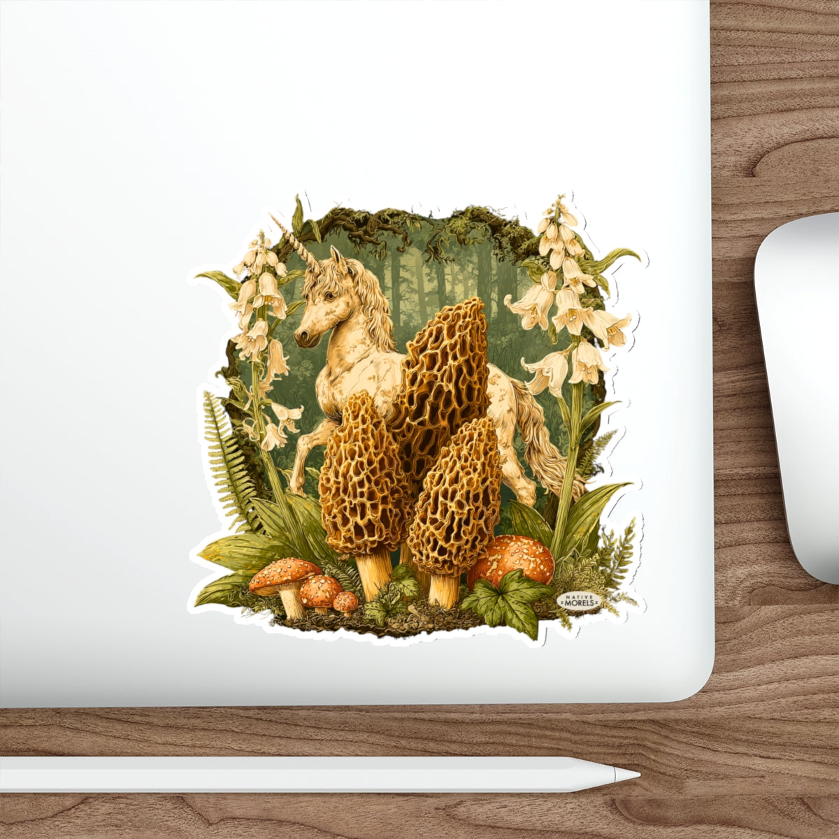 Unicorn & Morels Mystical Forest Die-Cut Decal