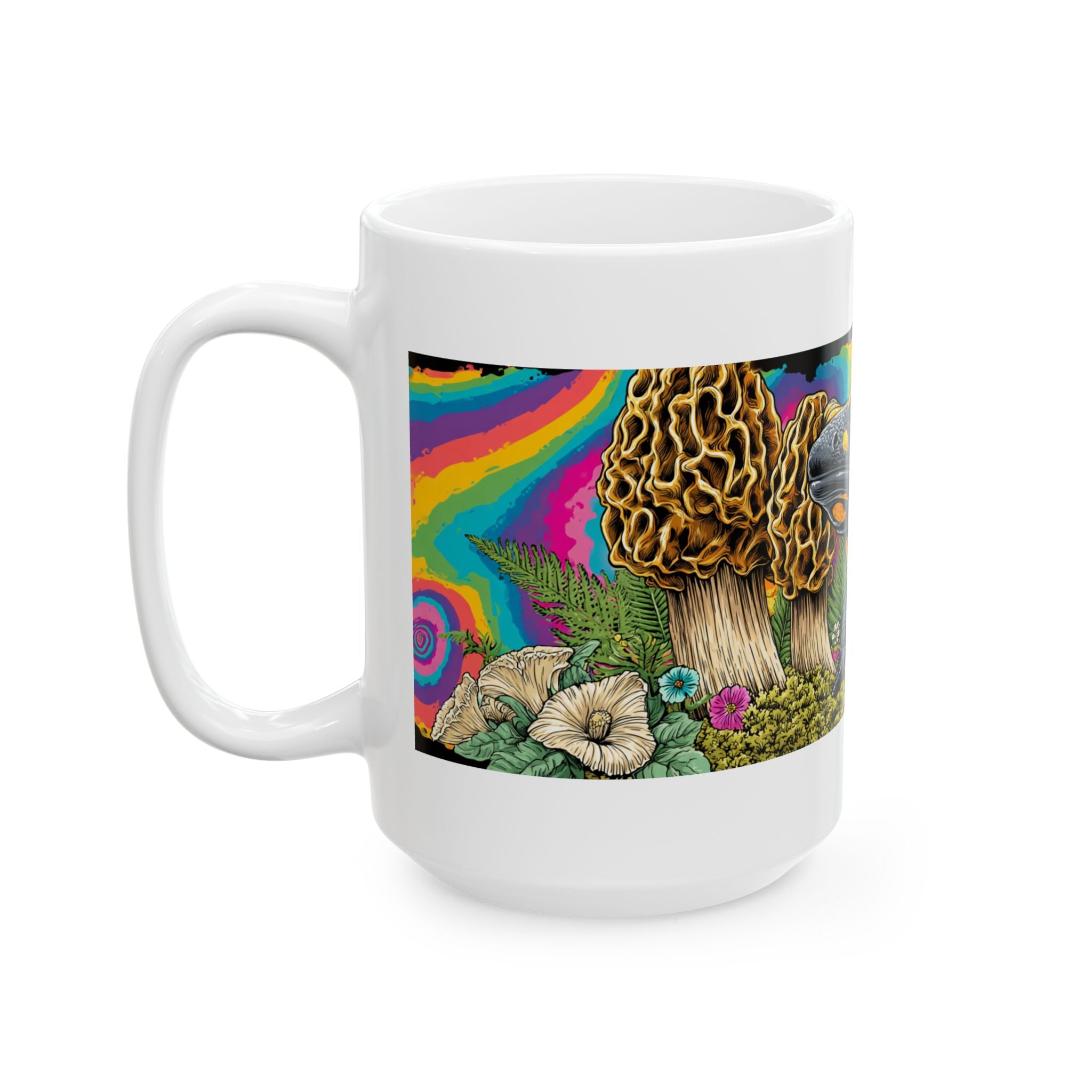 Tiger Salamander & Morels Groovy Forest Mug
