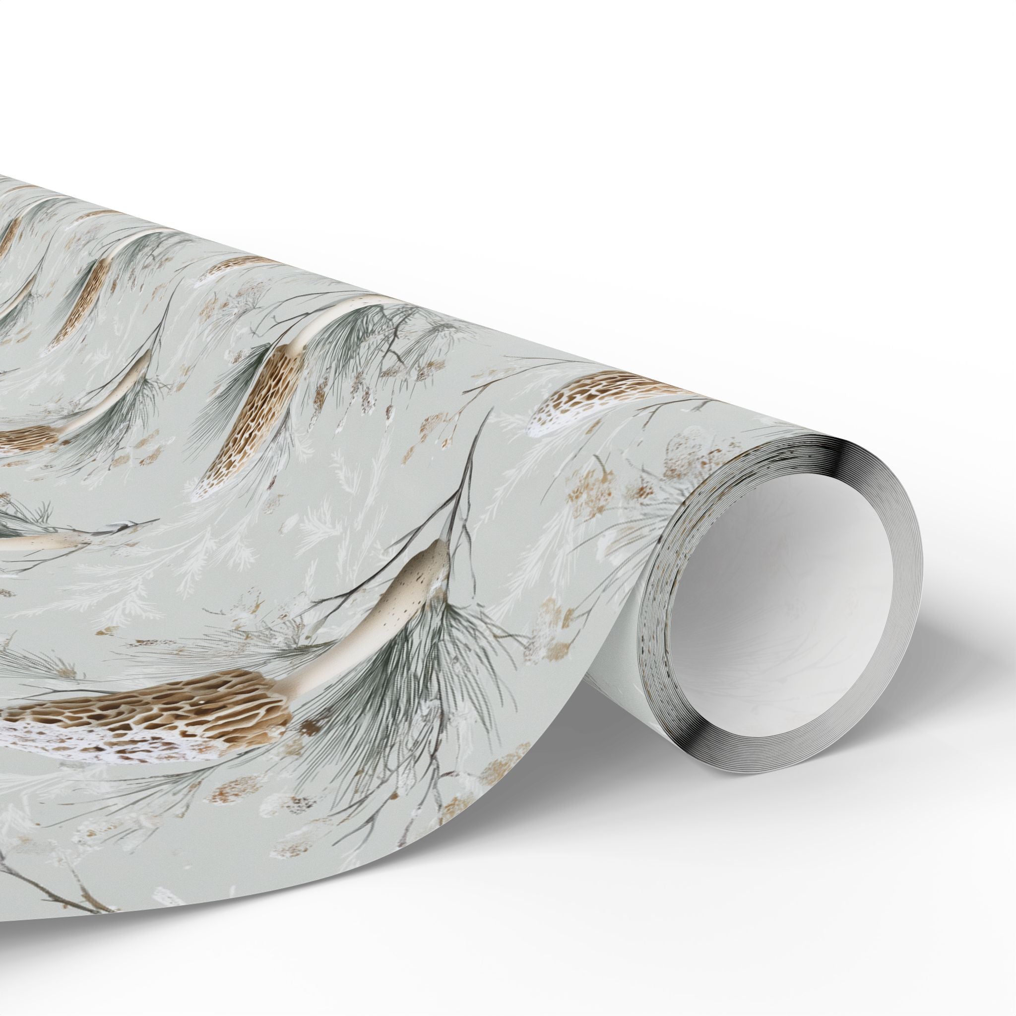 Winter Wonderland Morel Wrapping Paper | Native Morels™