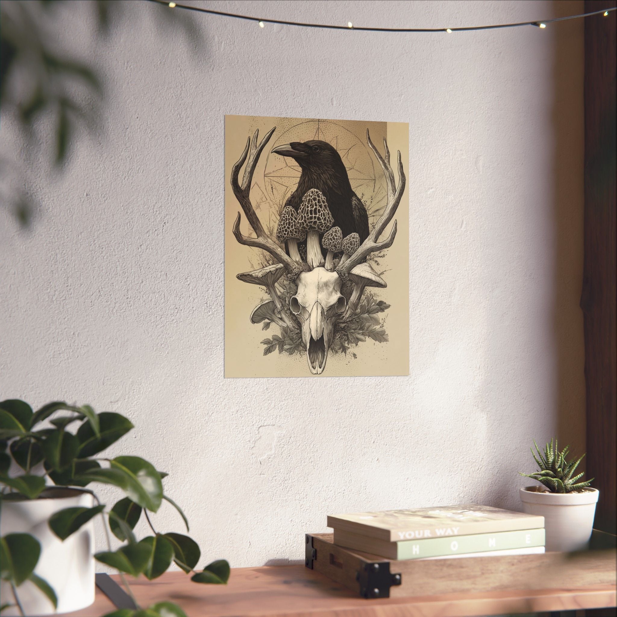 “Ravenwatch Crown” Spring Forest Art Print | Native Morels™