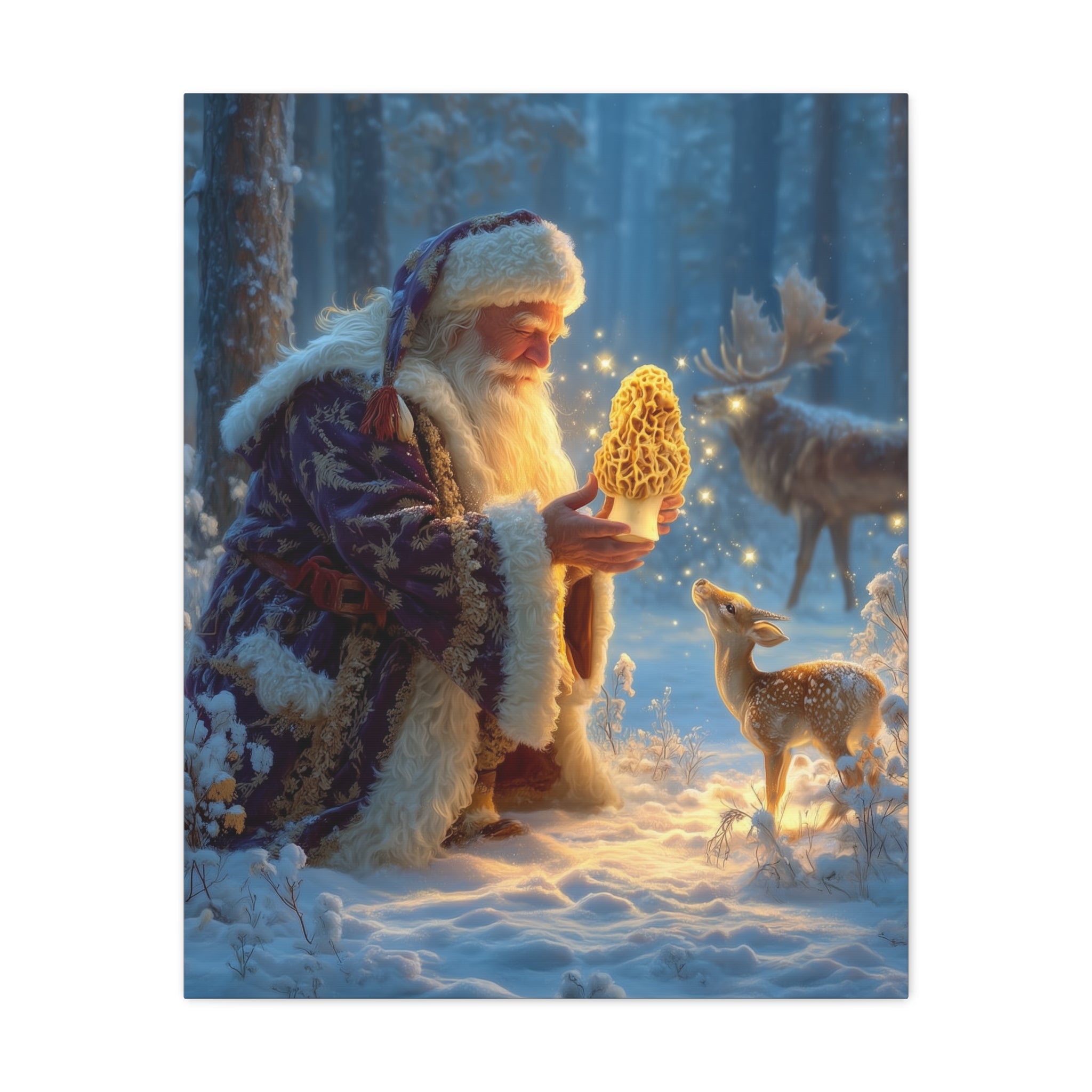 “Winter Woodland Wonder” Canvas Print | Native Morels™