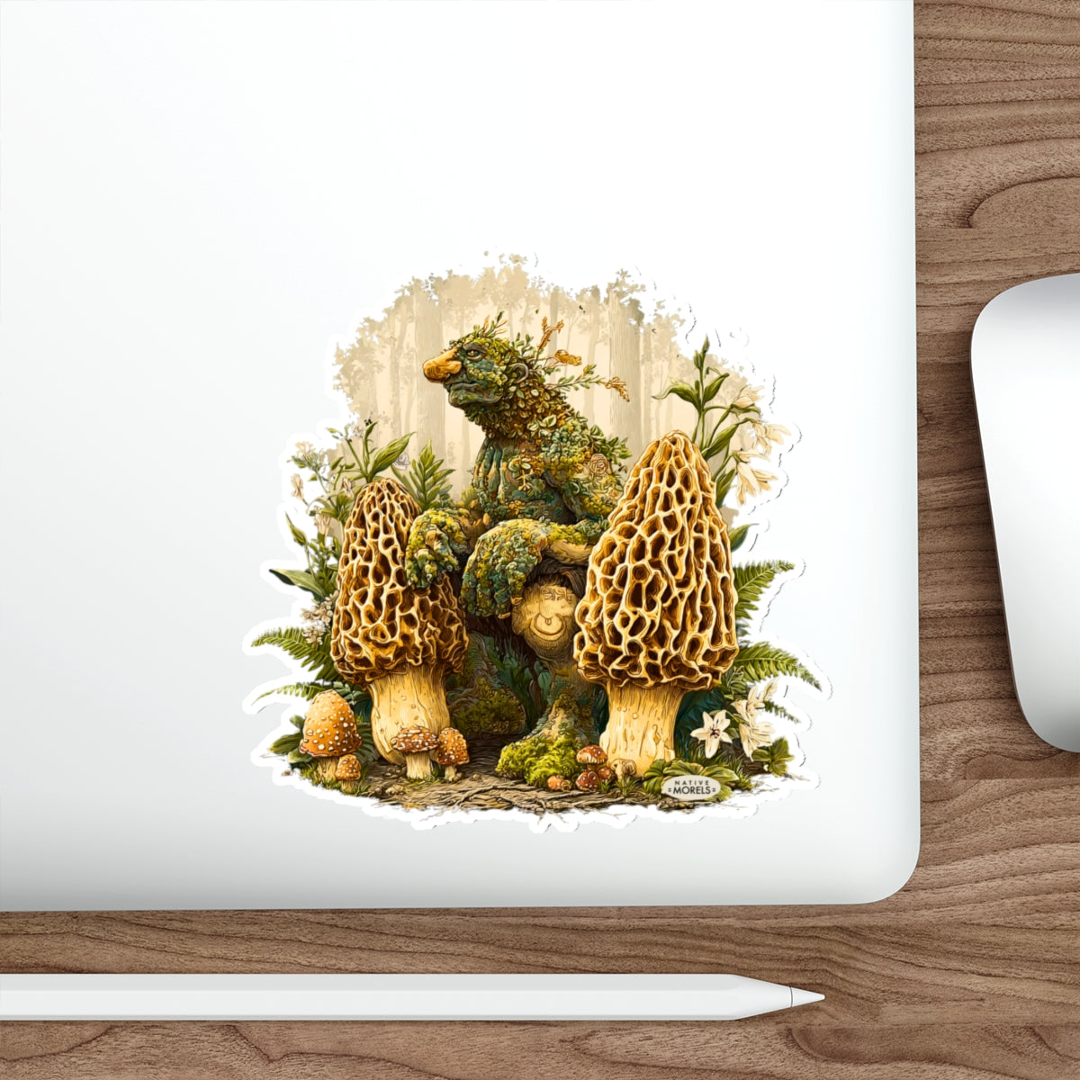 Moss Troll & Morels Mystical Forest Die-Cut Decal