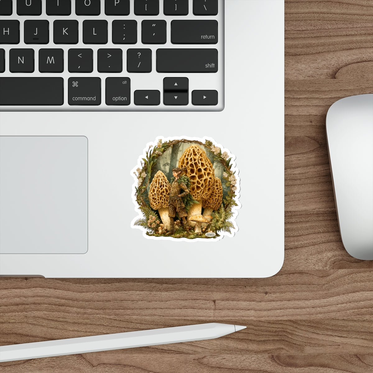 Ranger Elf & Morels Mystical Forest Die-Cut Decal