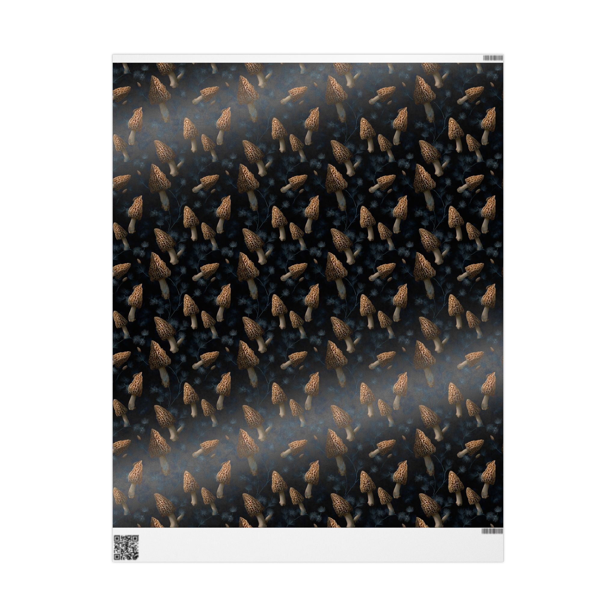 Midnight Forest Morel Wrapping Paper | Native Morels™