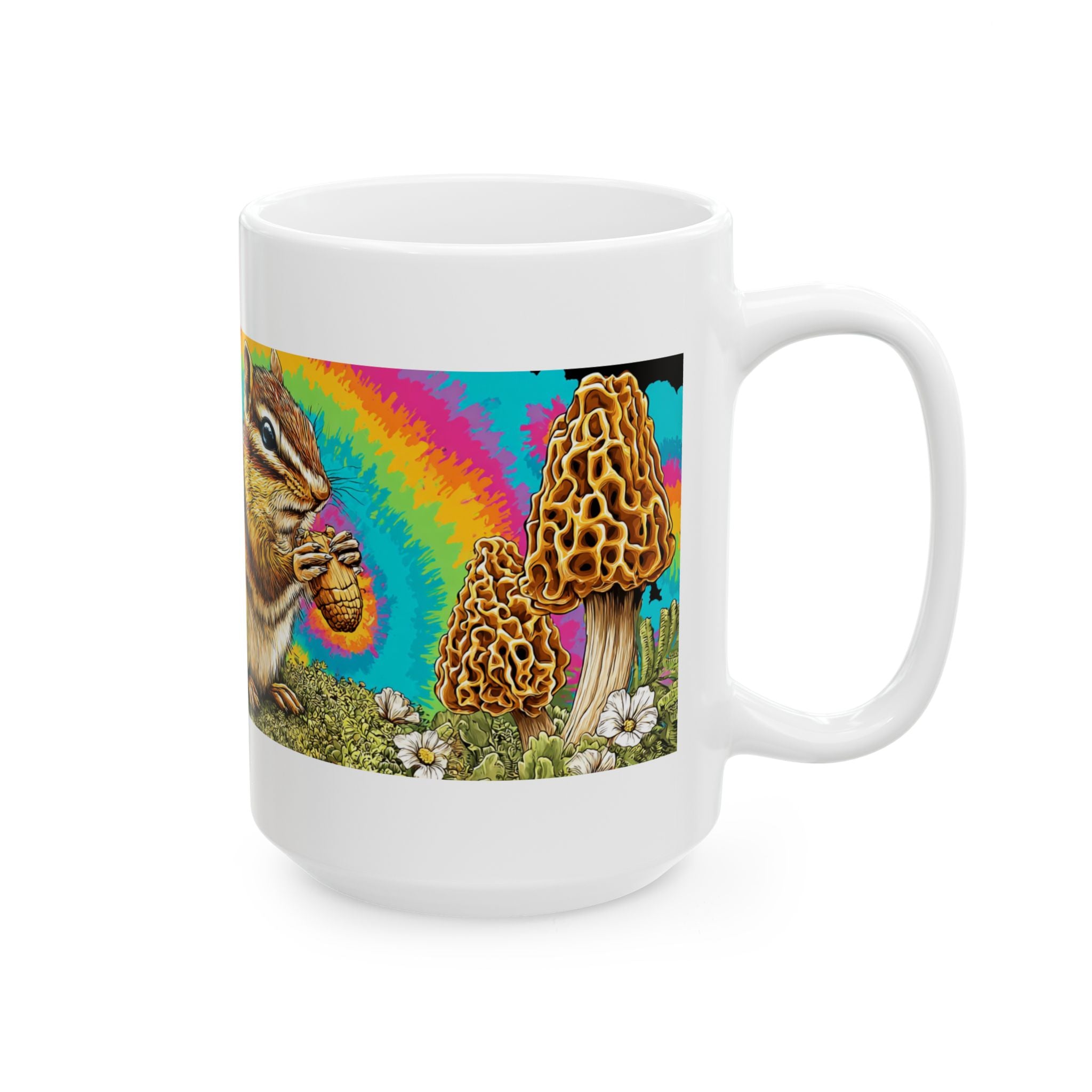 Chipmunk & Morels Groovy Forest Mug