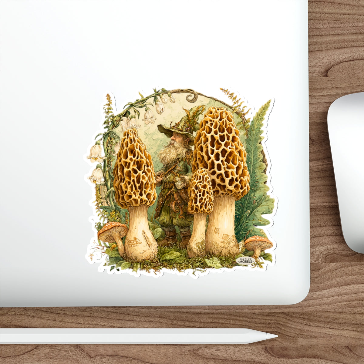 Gnome & Morels Mystical Forest Die-Cut Decal