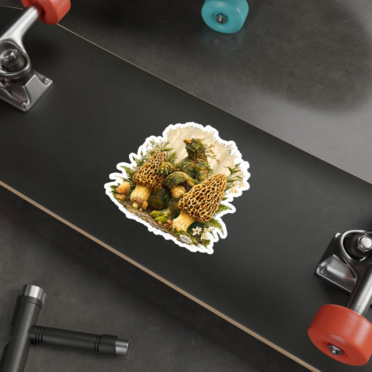 Moss Troll & Morels Mystical Forest Die-Cut Decal