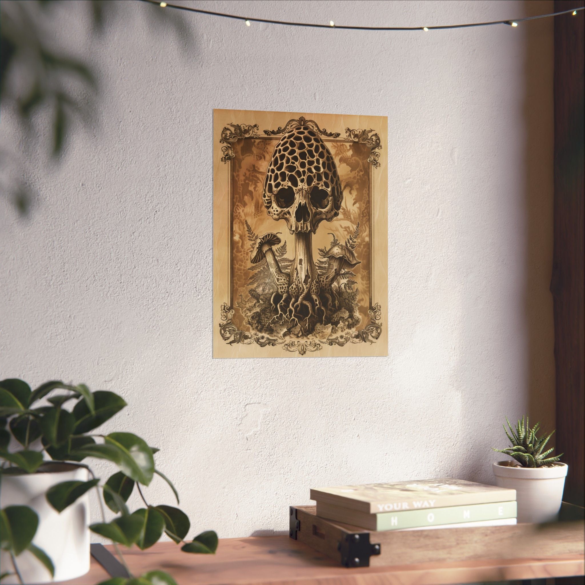 “Skullcap Sentinel” Spring Forest Art Print | Native Morels™