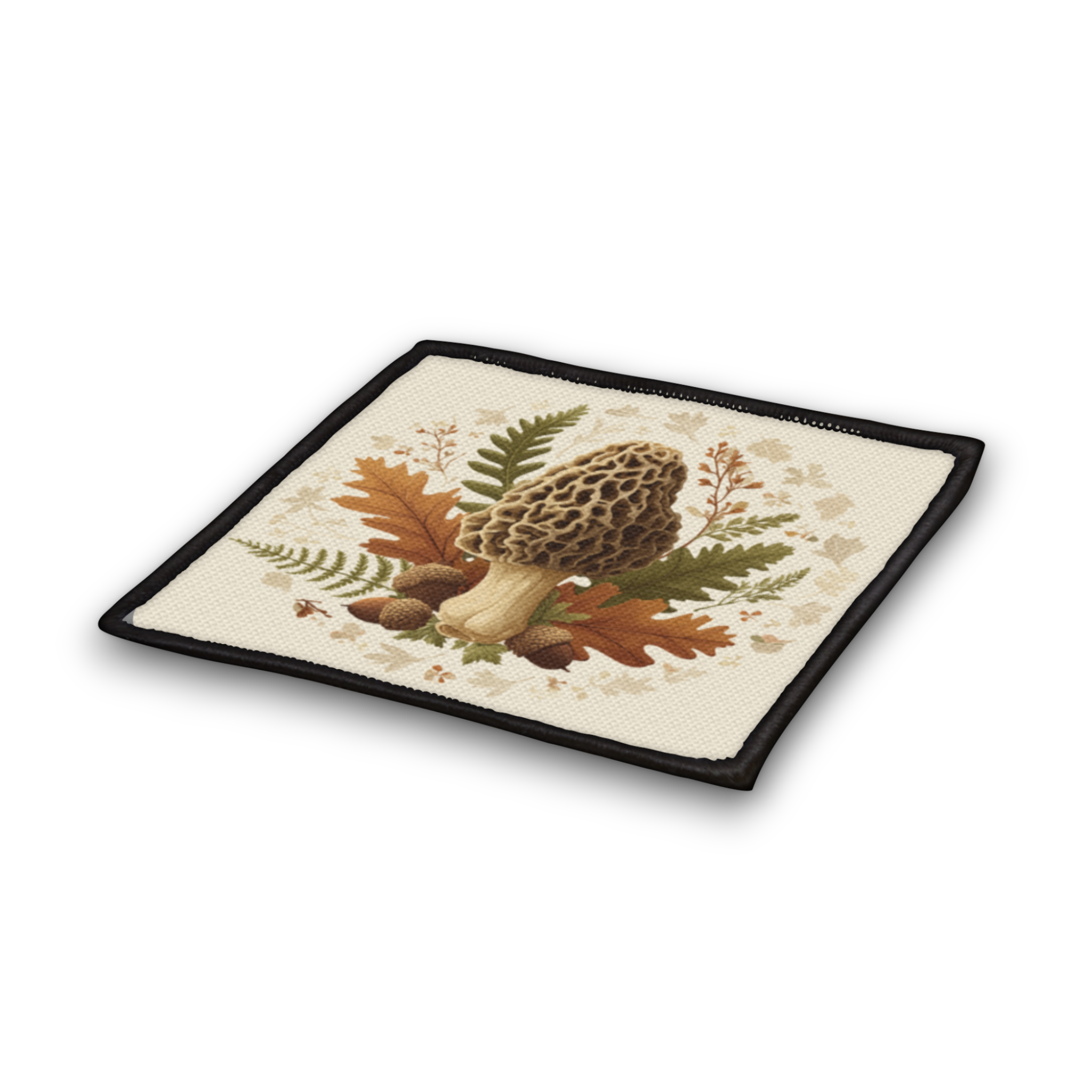 Botanical Oak Leaf & Acorn Wreath" Morel Mushroom Patch | Native Morels™