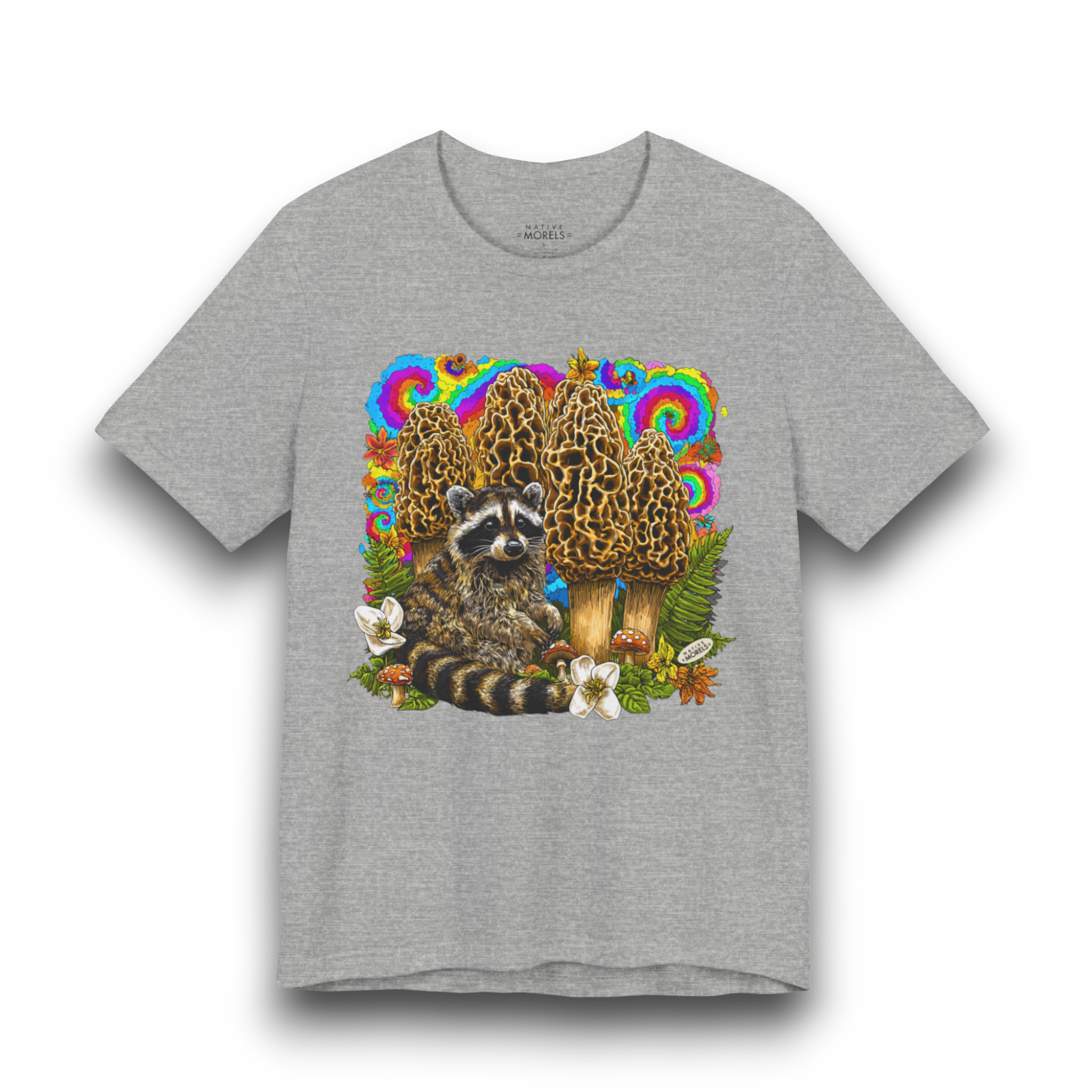 Raccoon Groovy Forest Tee | Native Morels™
