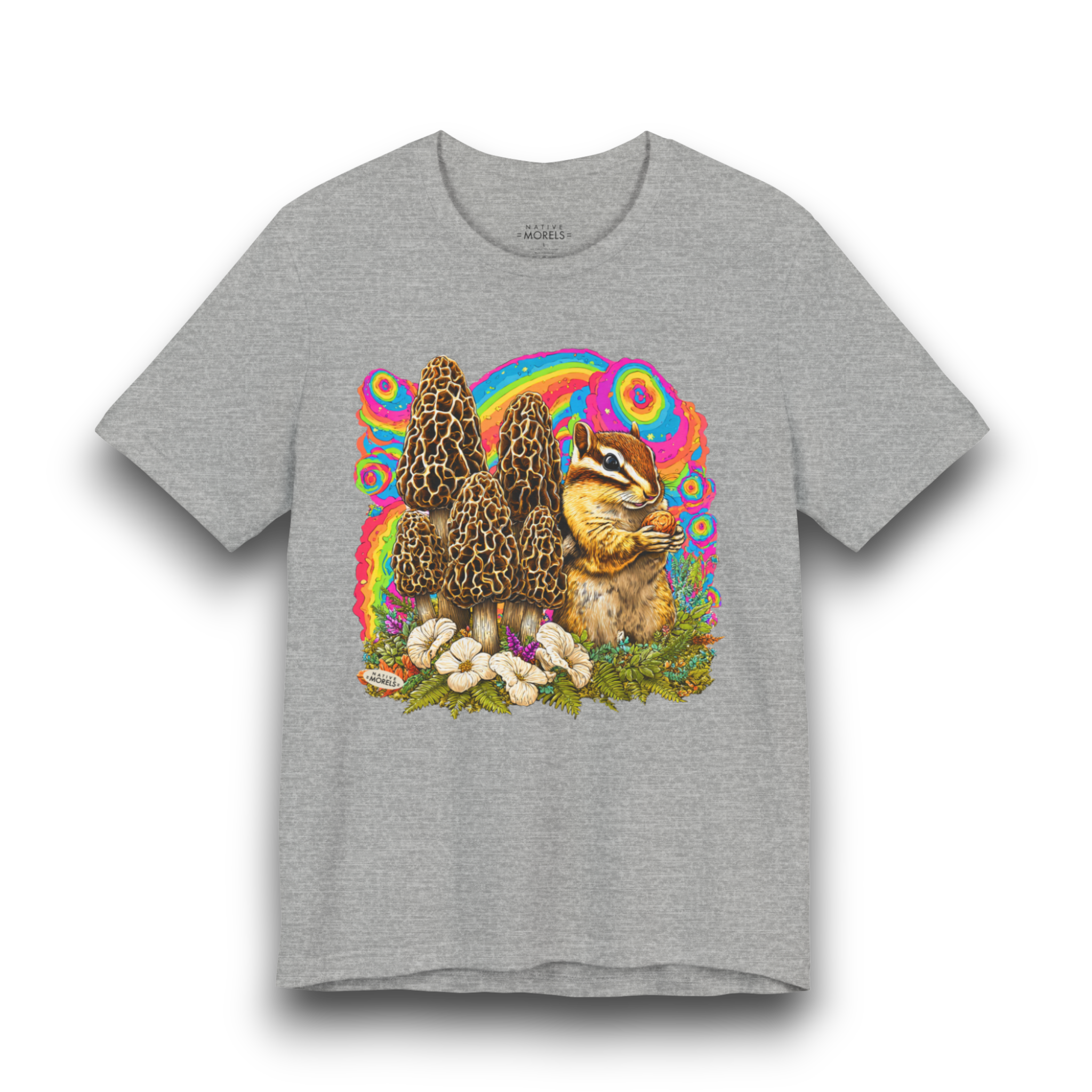 Chipmunk Groovy Forest Tee | Native Morels™