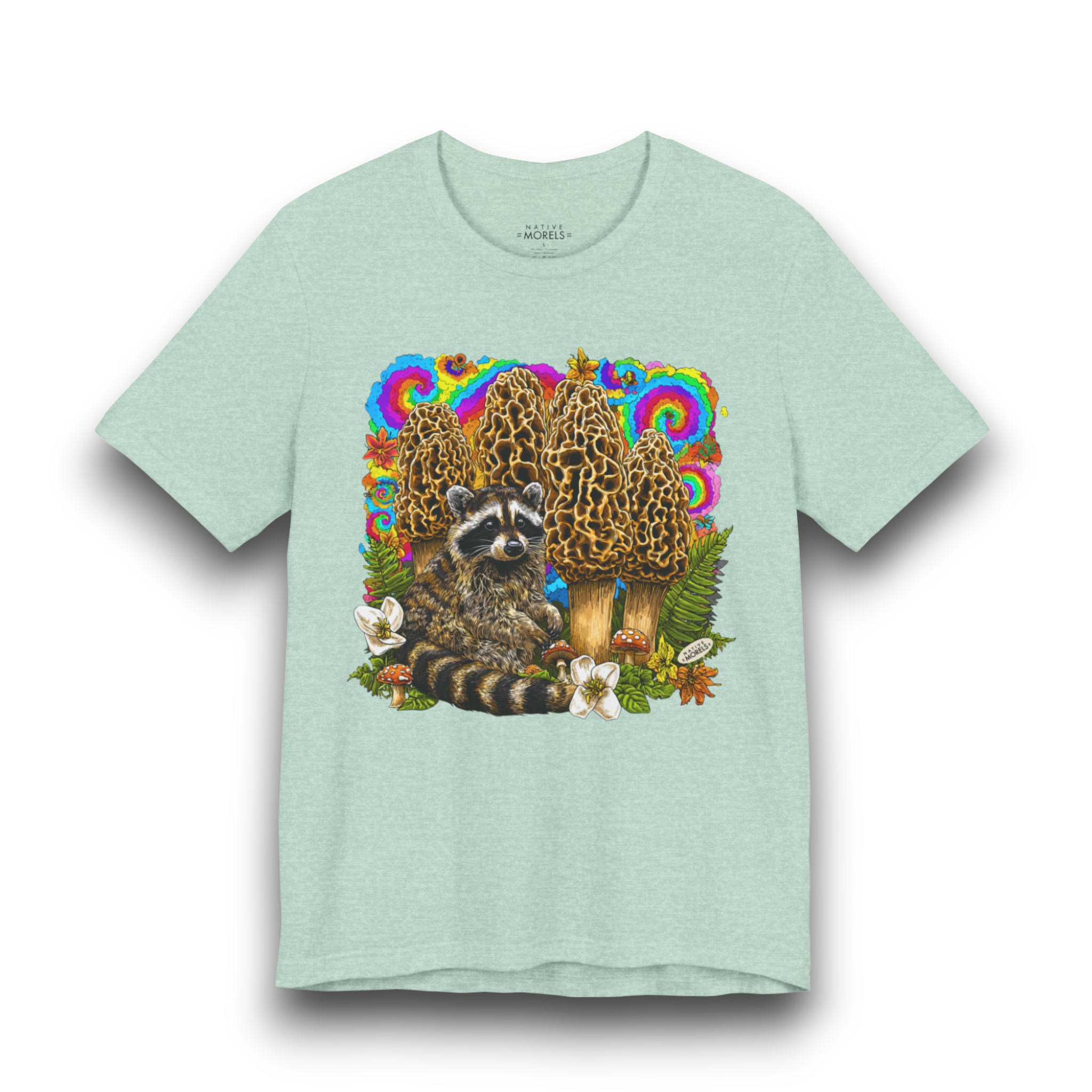 Raccoon Groovy Forest Tee | Native Morels™