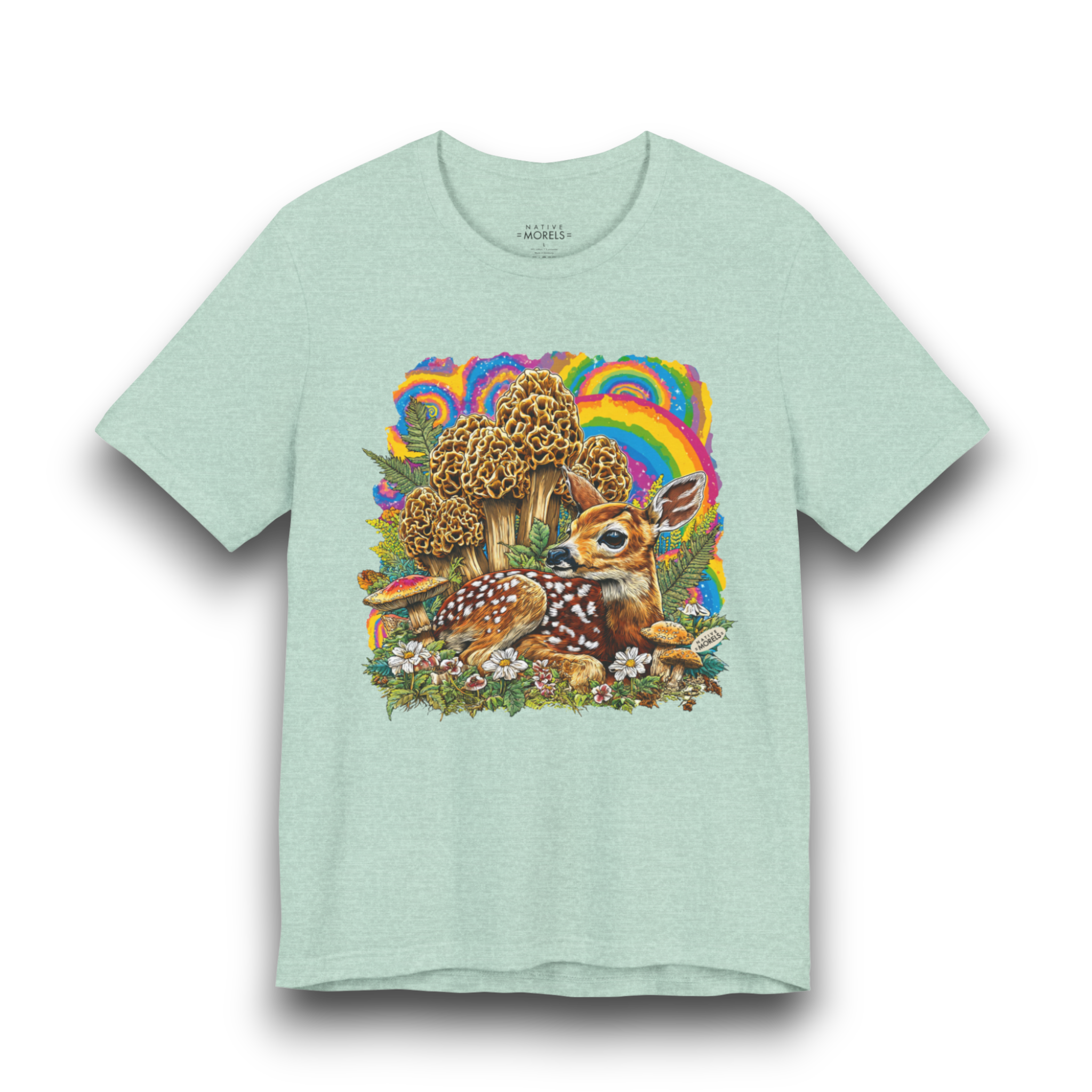 White-Tailed Deer Fawn Groovy Forest Tee | Native Morels™