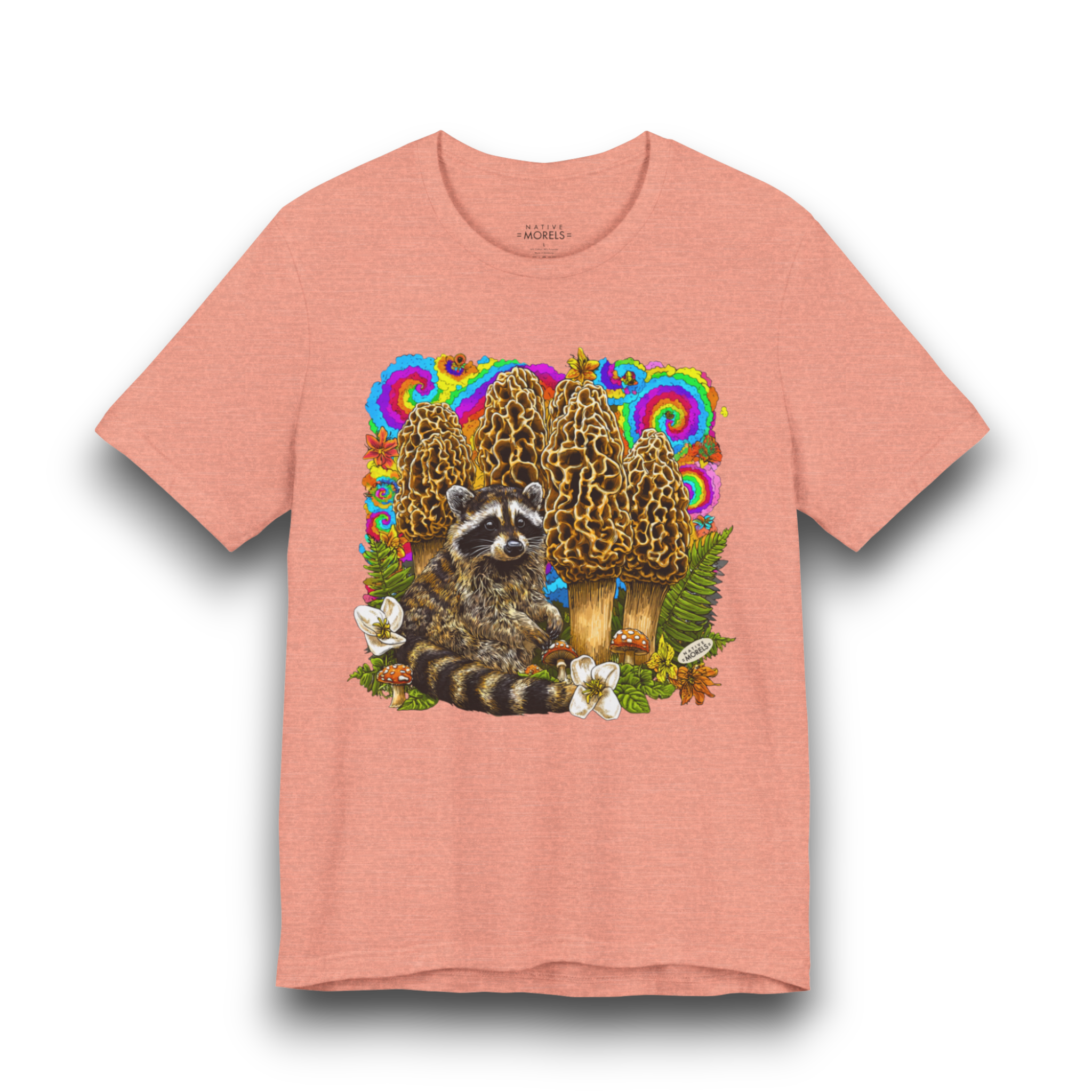 Raccoon Groovy Forest Tee | Native Morels™