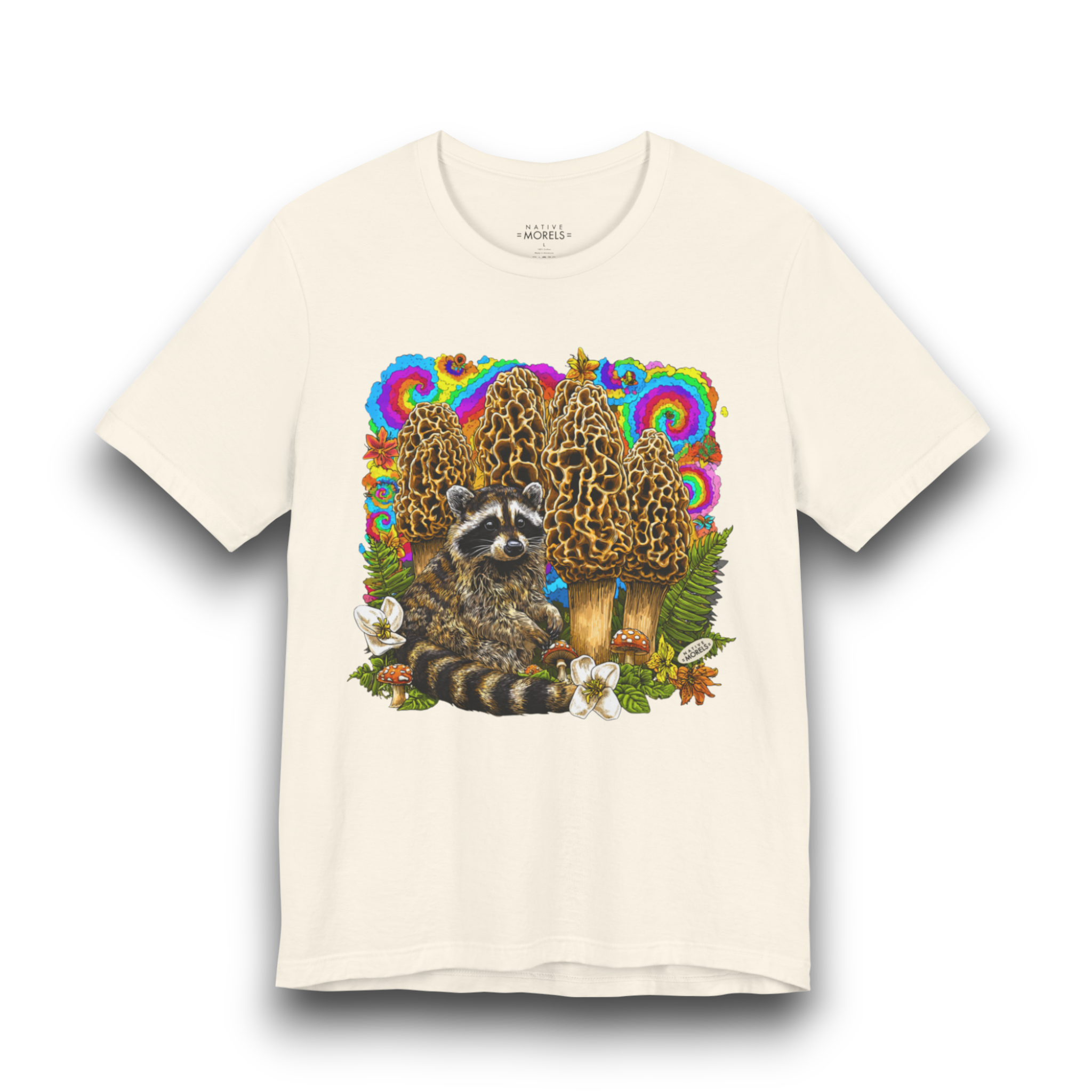 Raccoon Groovy Forest Tee | Native Morels™