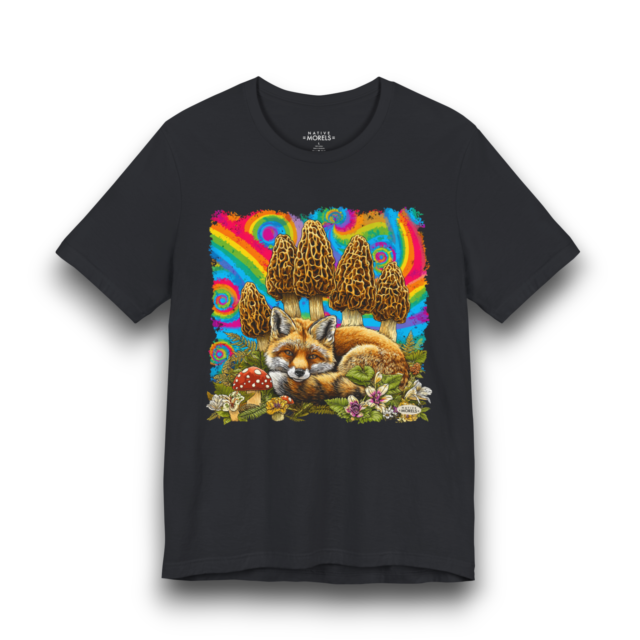 Red Fox Groovy Forest Tee | Native Morels™