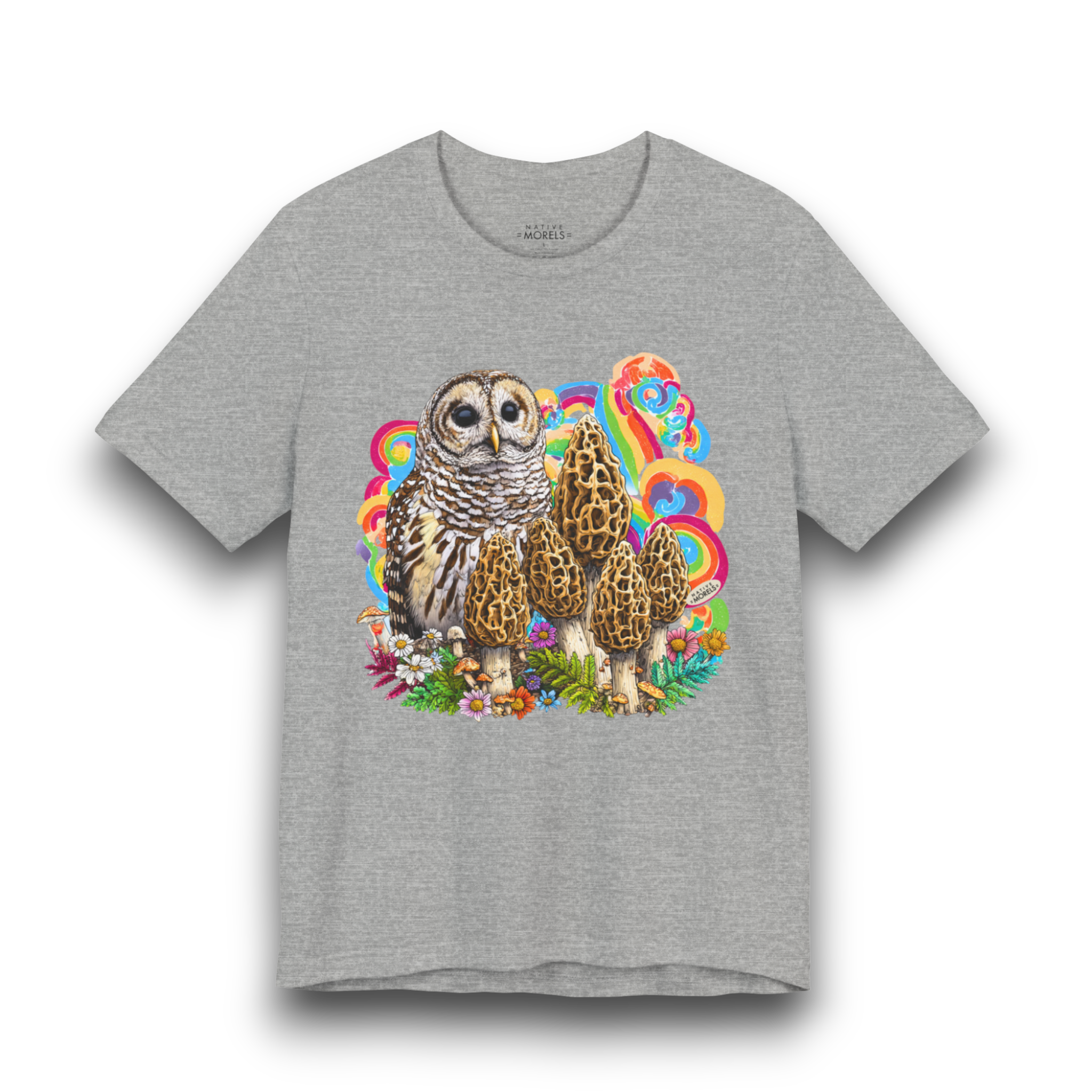Barred Owl Groovy Forest Tee | Native Morels™