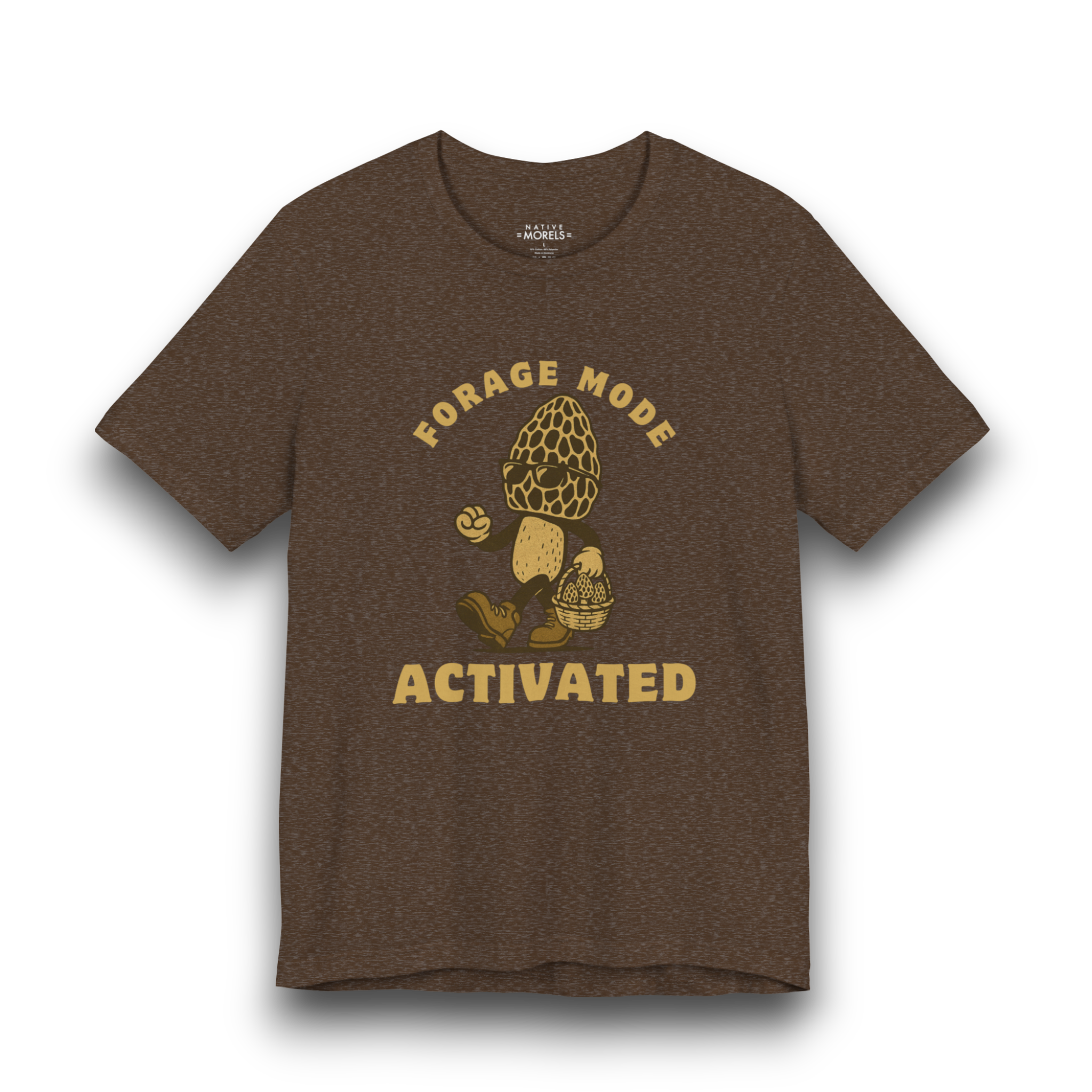 “Forage Mode Activated” Morel Mushroom T-Shirt | Native Morels™