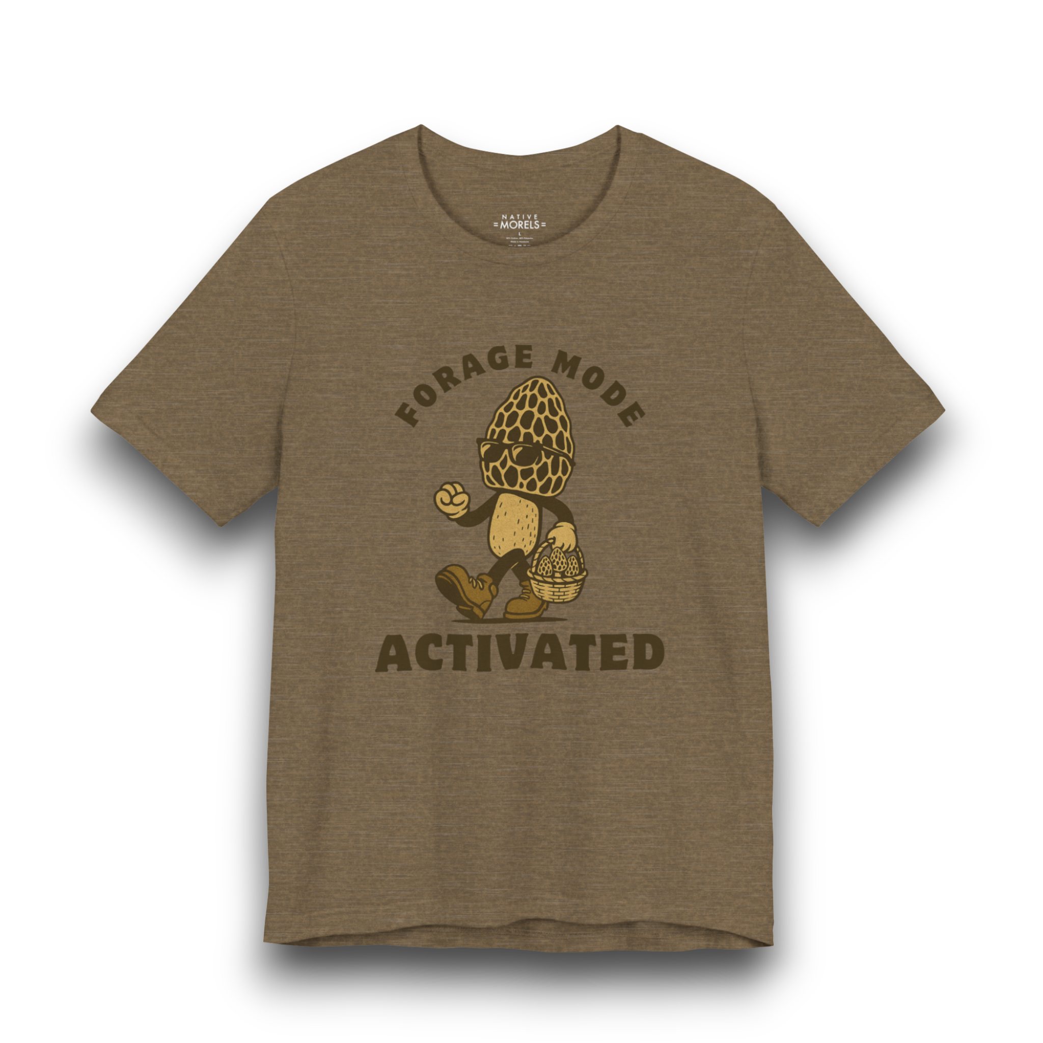 “Forage Mode Activated” Morel Mushroom T-Shirt | Native Morels™
