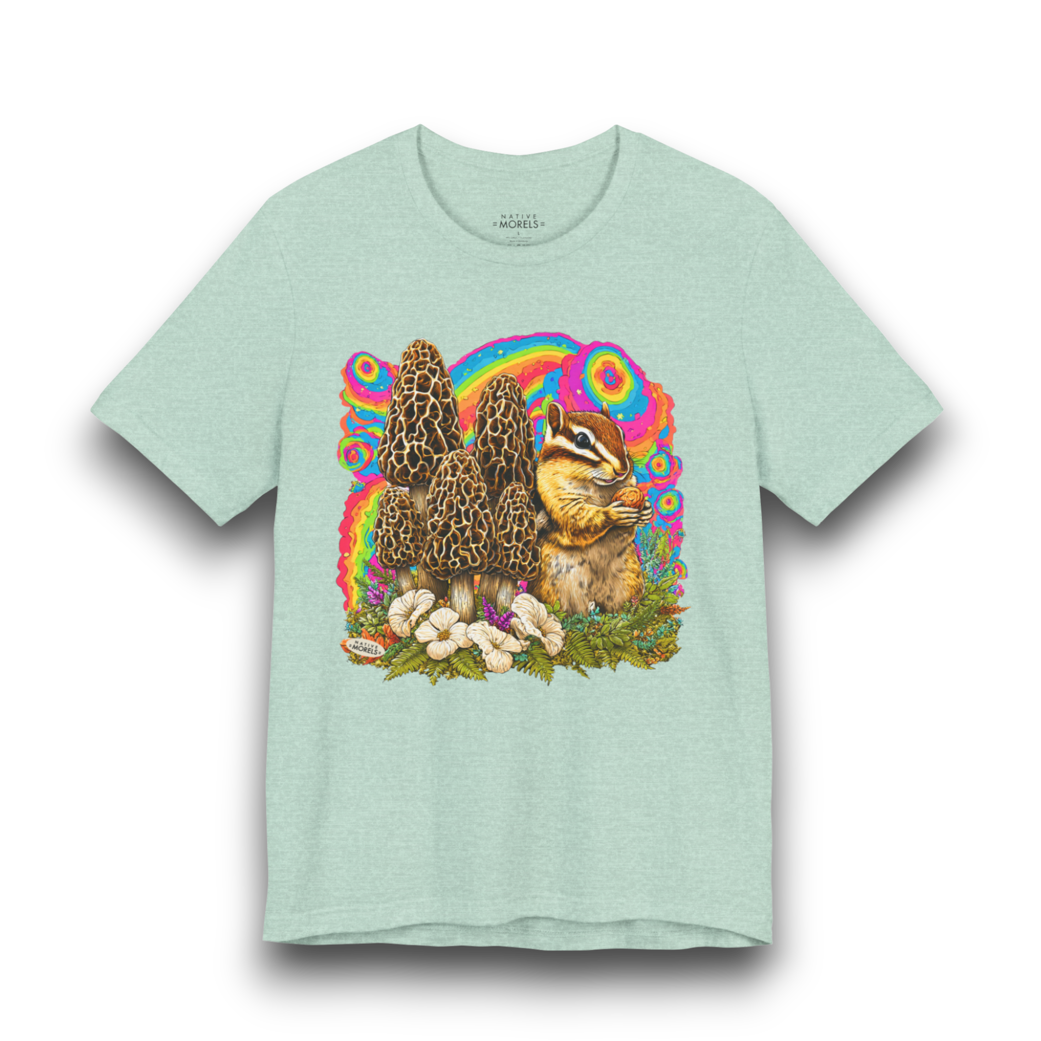 Chipmunk Groovy Forest Tee | Native Morels™