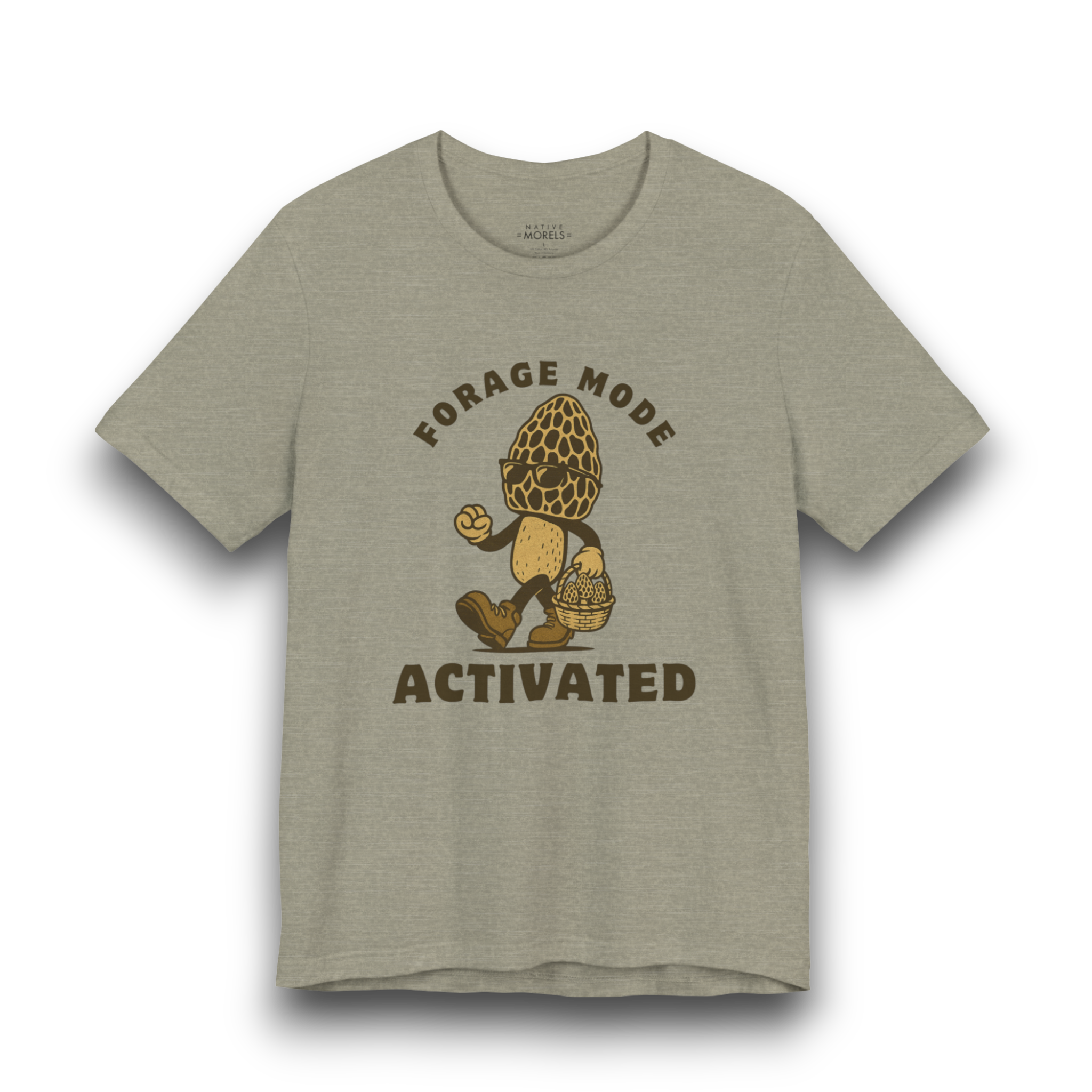 “Forage Mode Activated” Morel Mushroom T-Shirt | Native Morels™