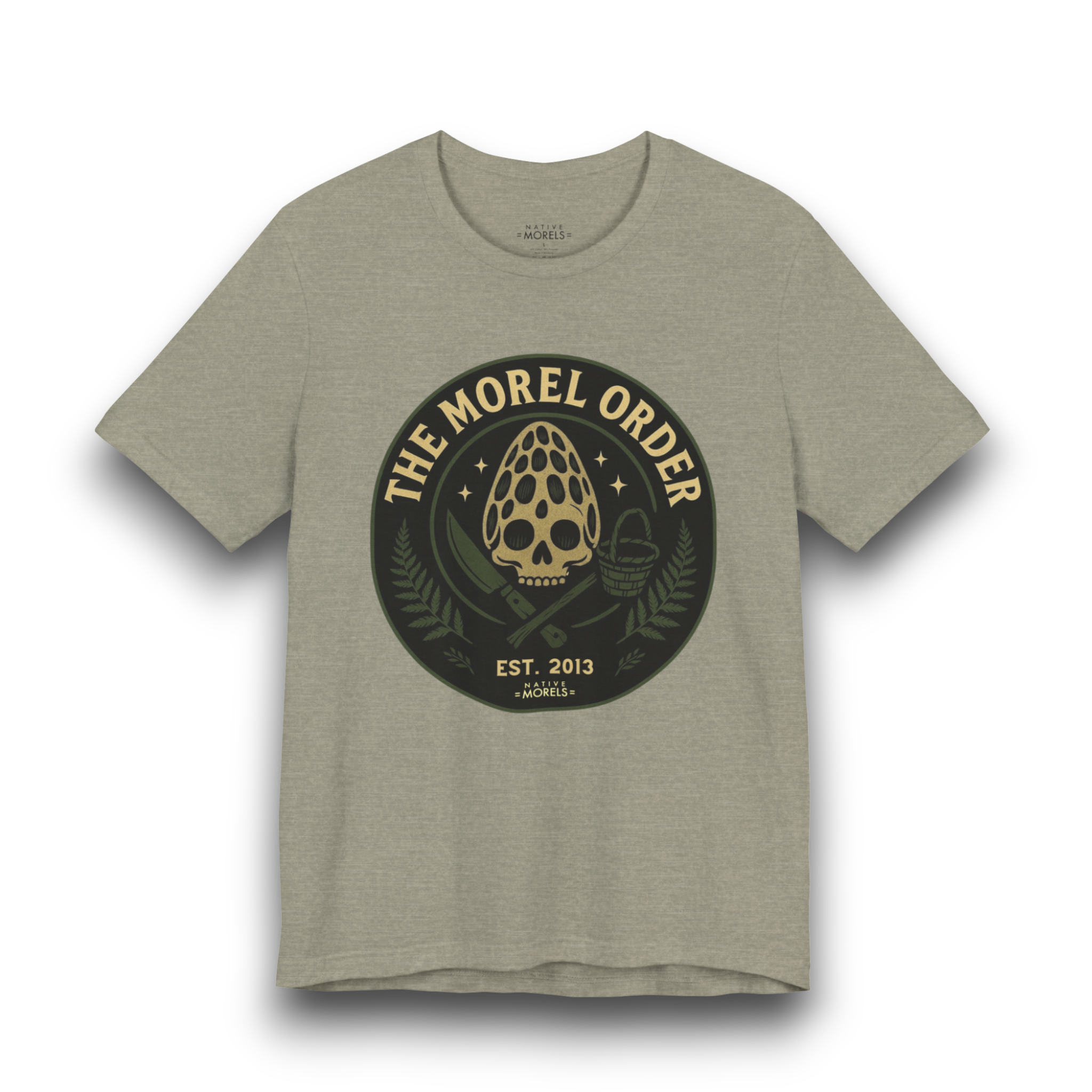 “The Morel Order” Foraging Emblem T-Shirt | Native Morels™