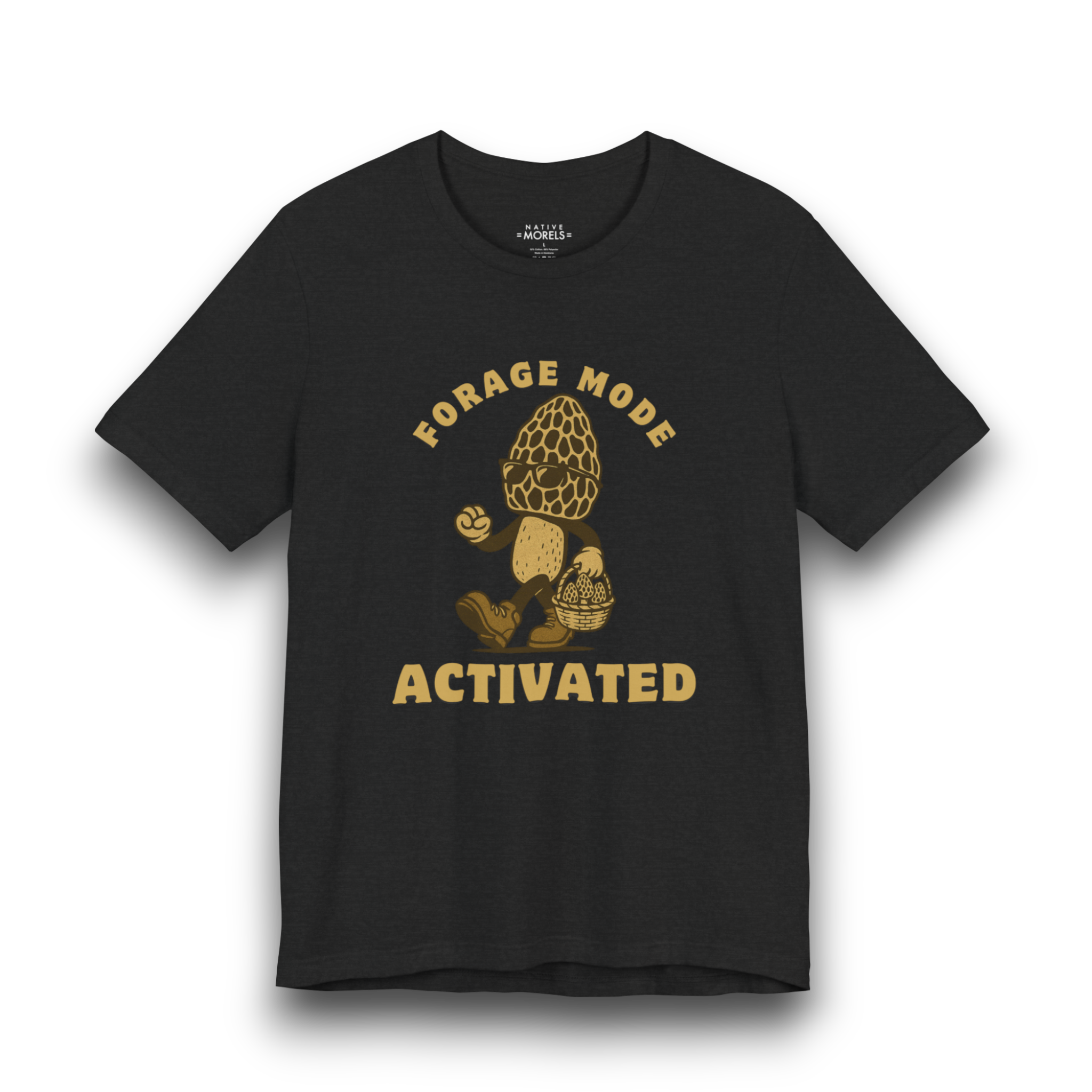 “Forage Mode Activated” Morel Mushroom T-Shirt | Native Morels™