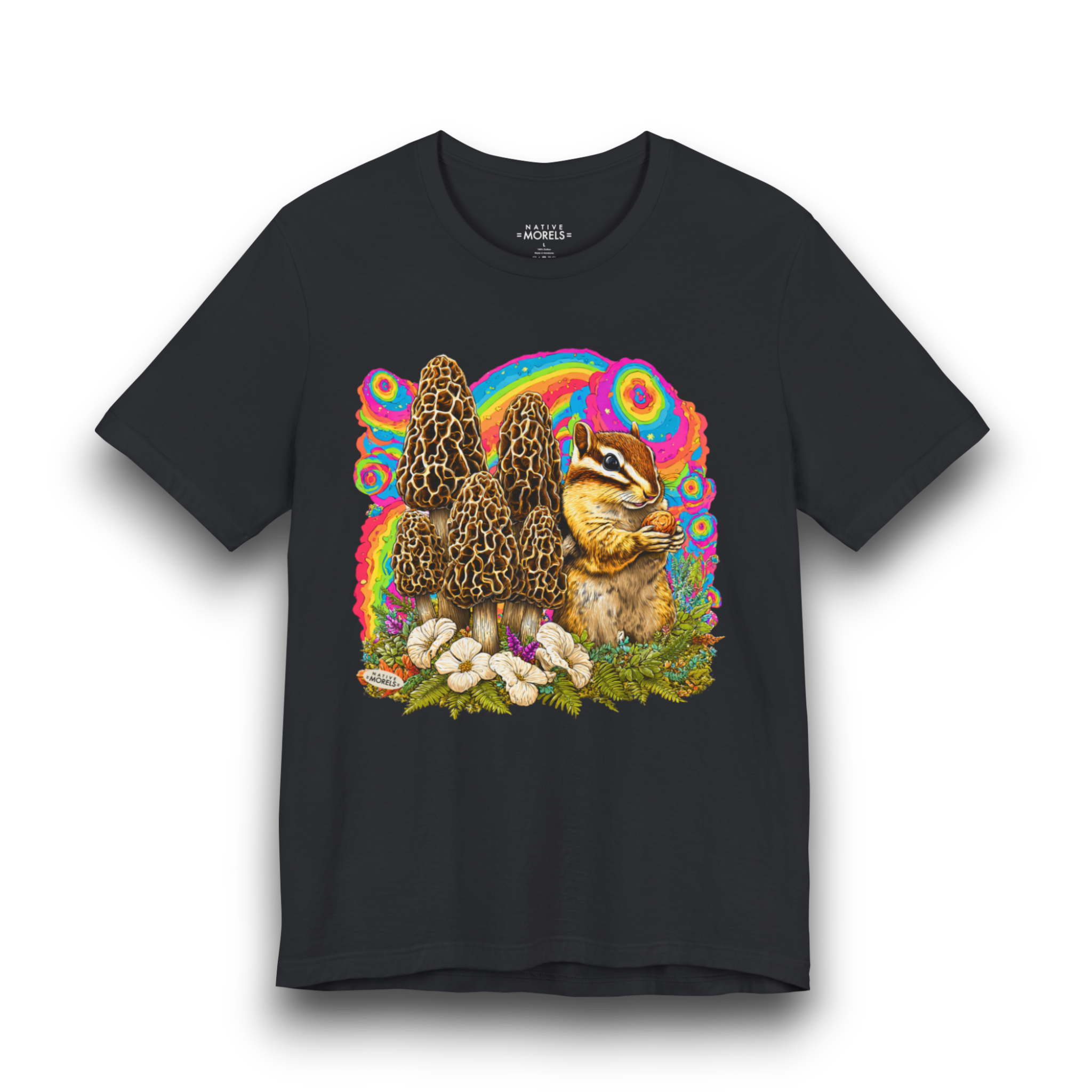 Chipmunk Groovy Forest Tee | Native Morels™