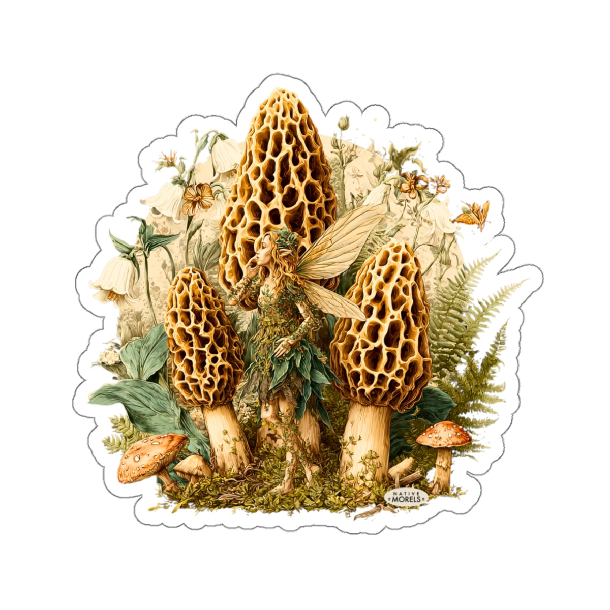 Fairy & Morels Mystical Forest Die-Cut Decal