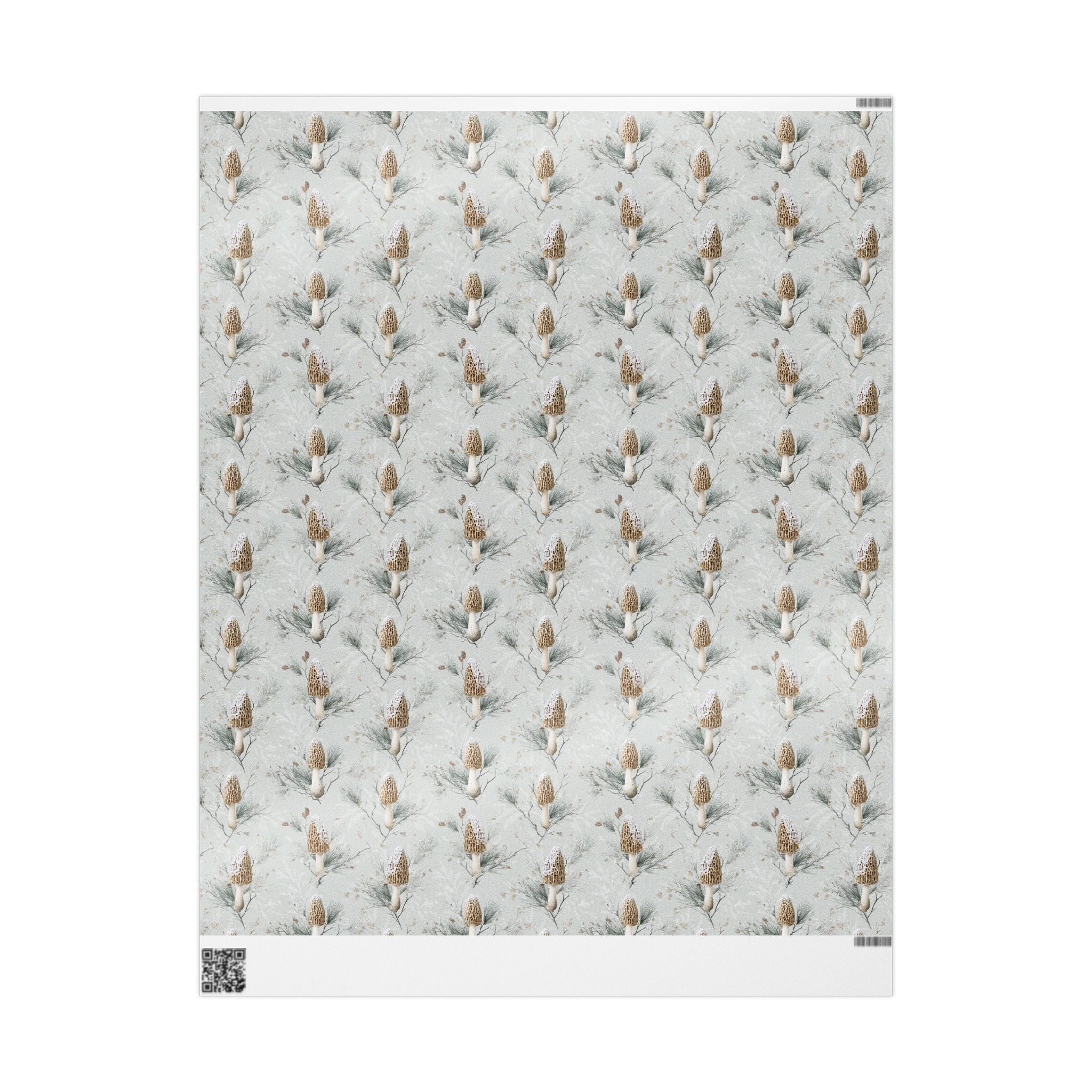 Winter Wonderland Morel Wrapping Paper | Native Morels™
