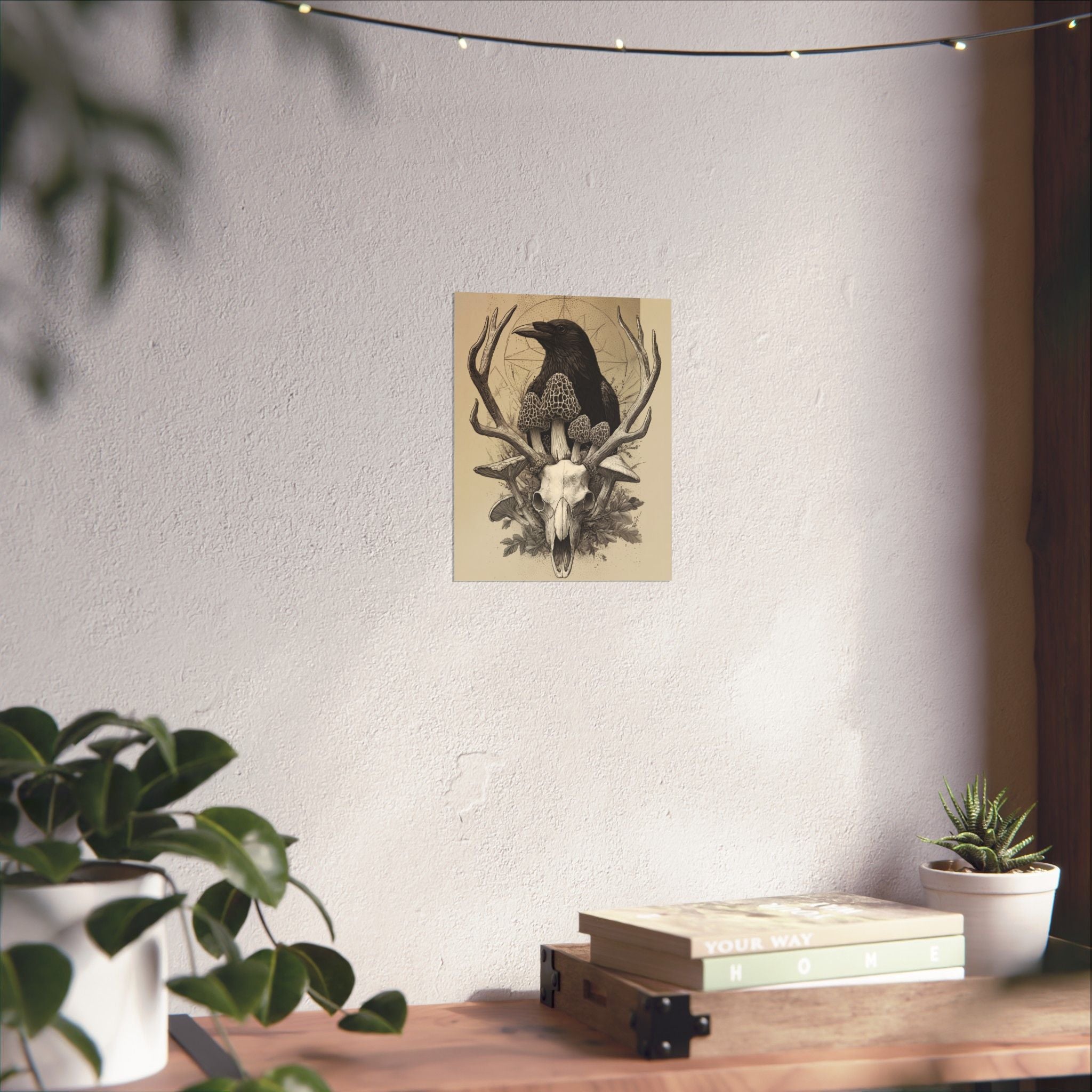 “Ravenwatch Crown” Spring Forest Art Print | Native Morels™