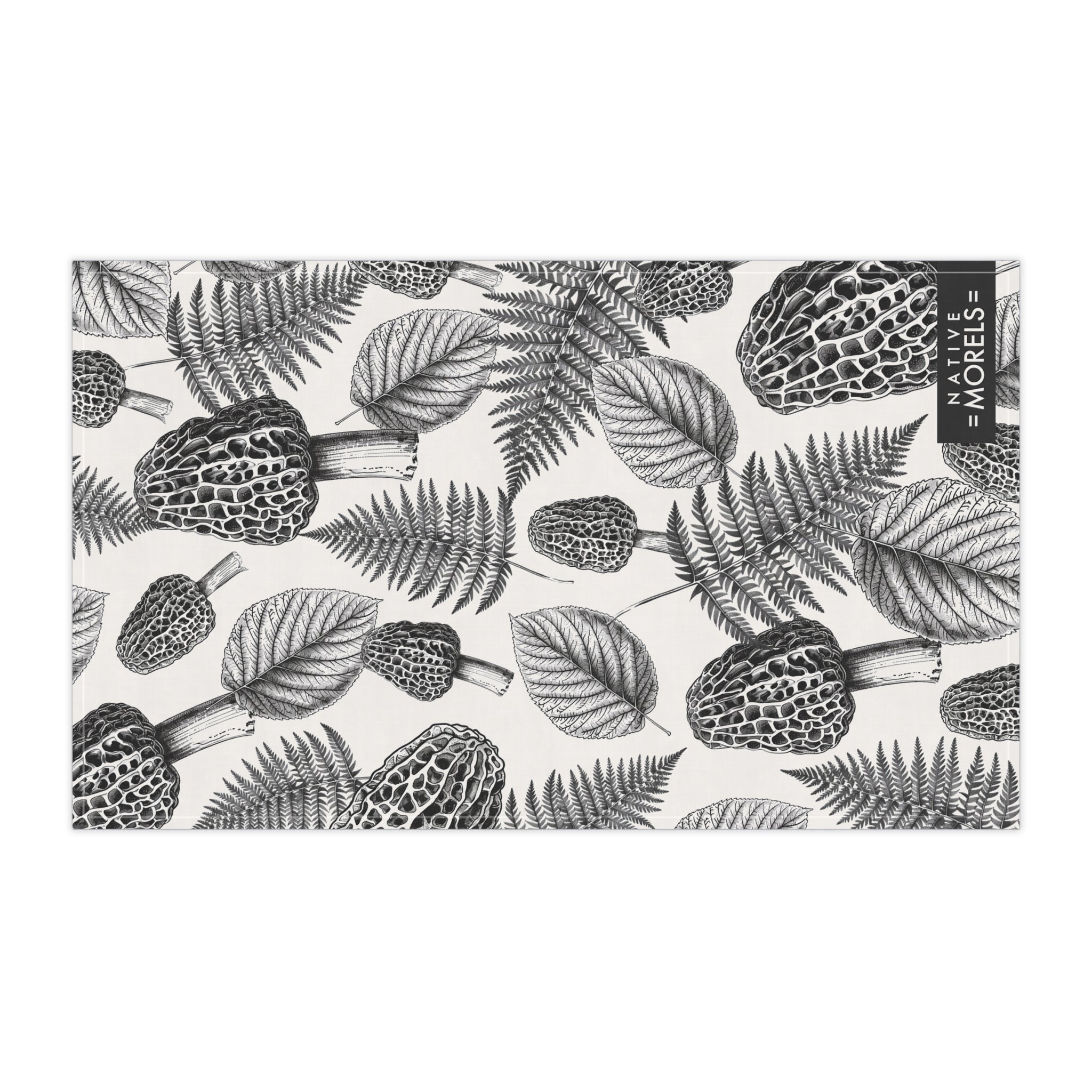 Classic Morel, Fern & Elm Botanical Tea Towel