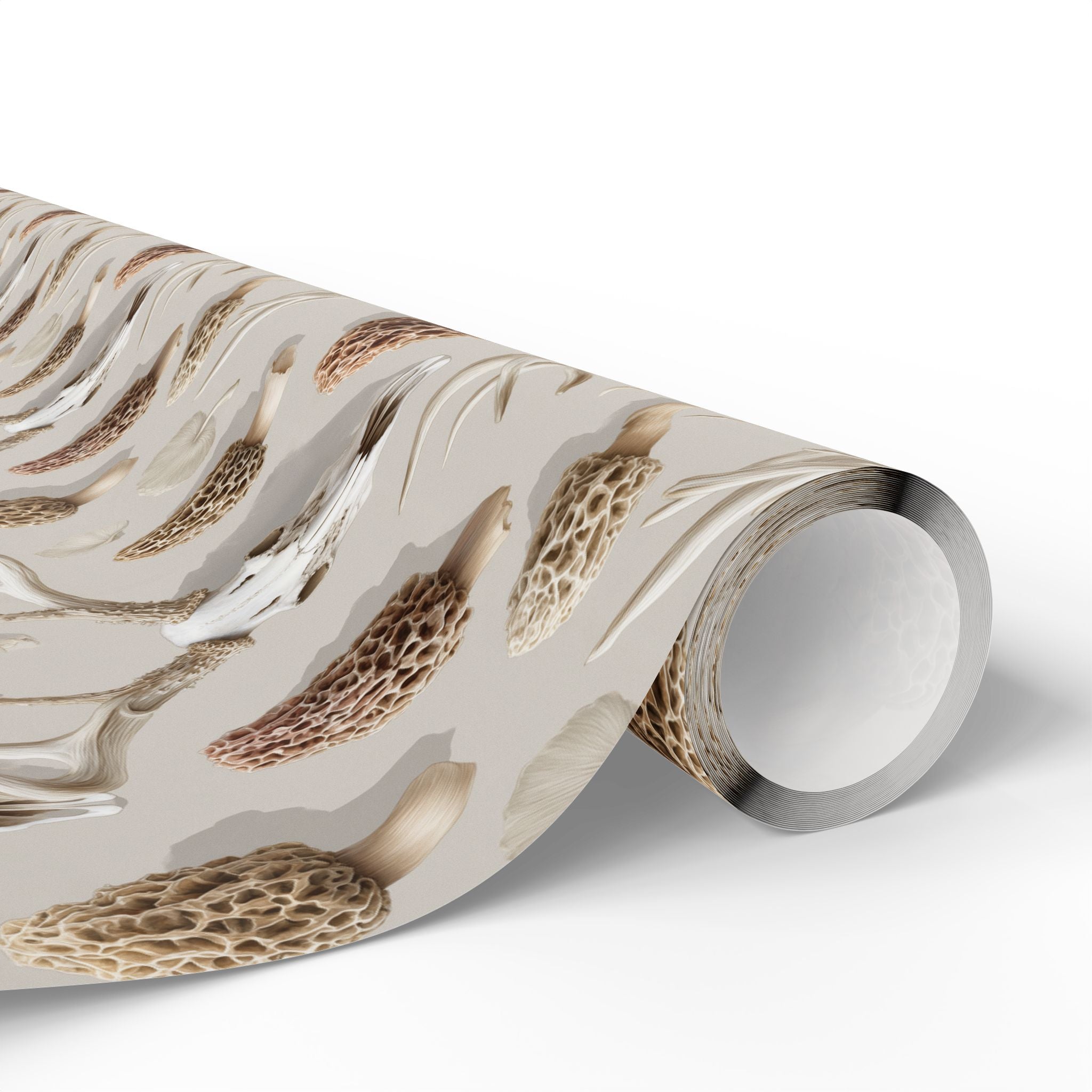 Whitetail Skull & Morel Mushroom Wrapping Paper | Native Morels™
