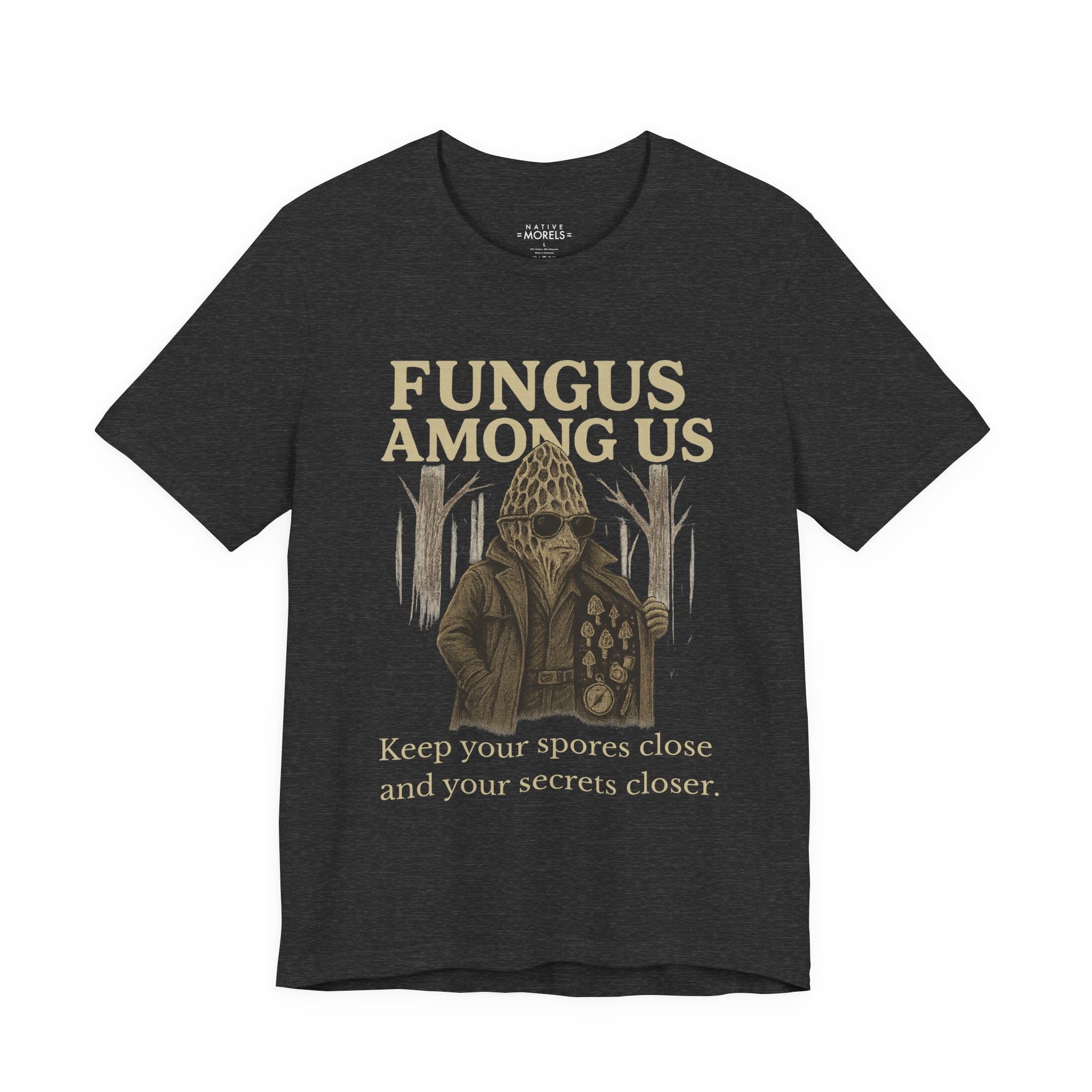 "Fungus Among Us" Morel Mushroom T-Shirt | Forest Statements – Native Morels™