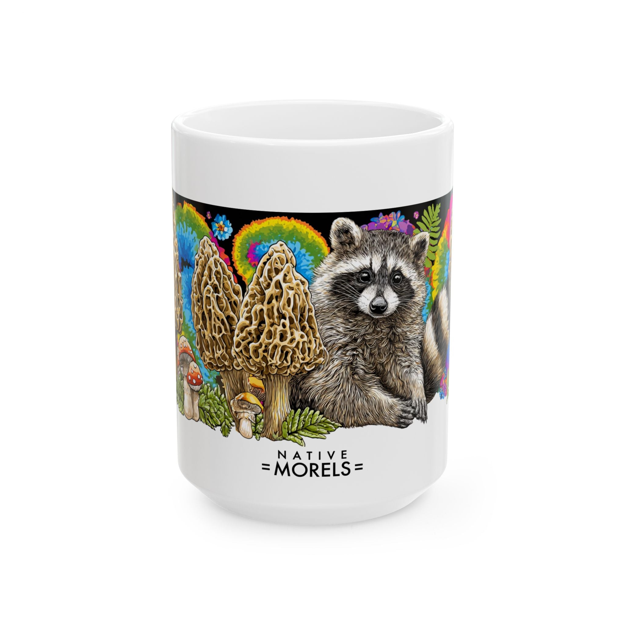 Raccoon & Morels Groovy Forest Mug