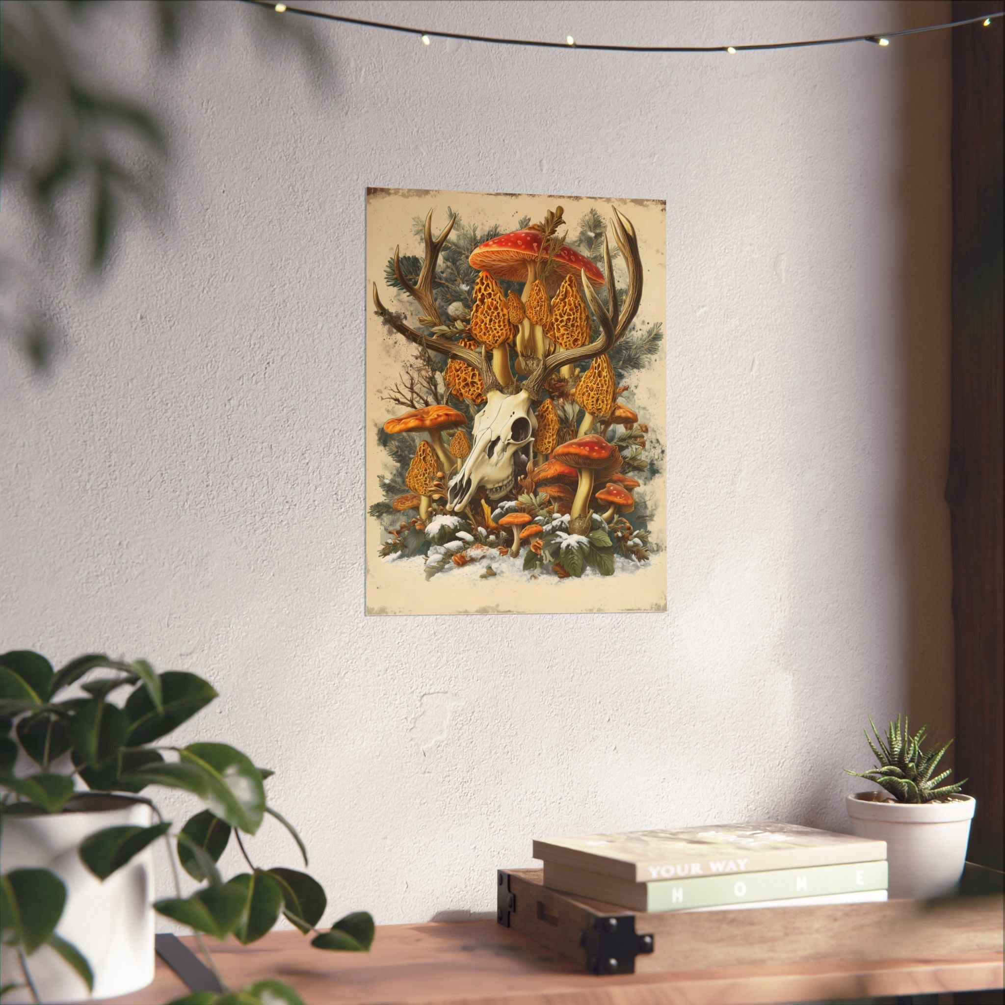 “Antler Bloom” Forest Morel Art Print | Native Morels™