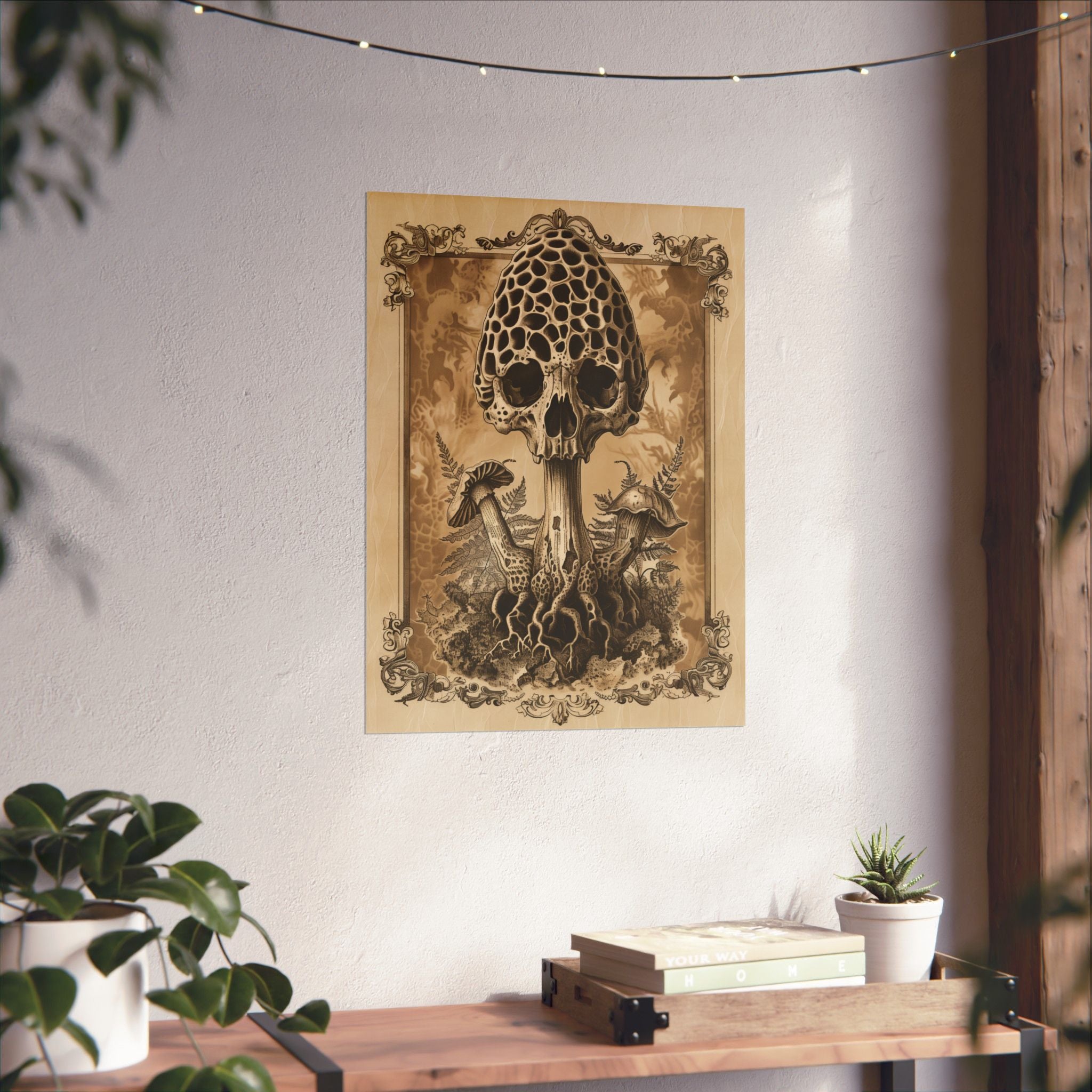 “Skullcap Sentinel” Spring Forest Art Print | Native Morels™