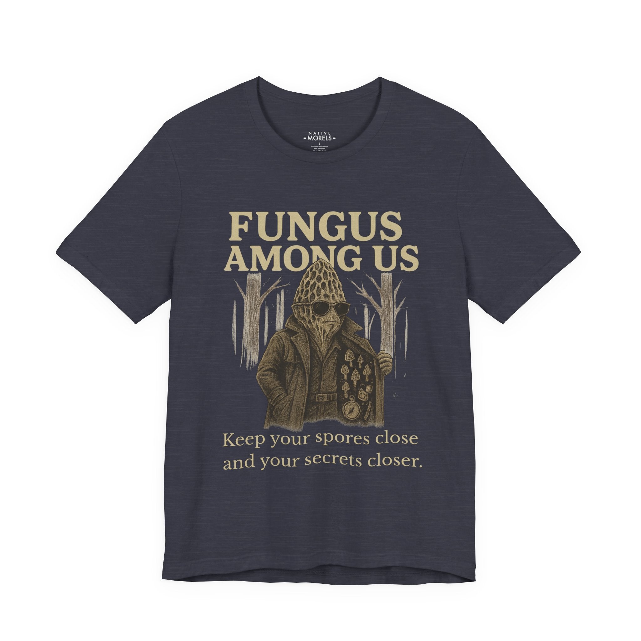 "Fungus Among Us" Morel Mushroom T-Shirt | Forest Statements – Native Morels™