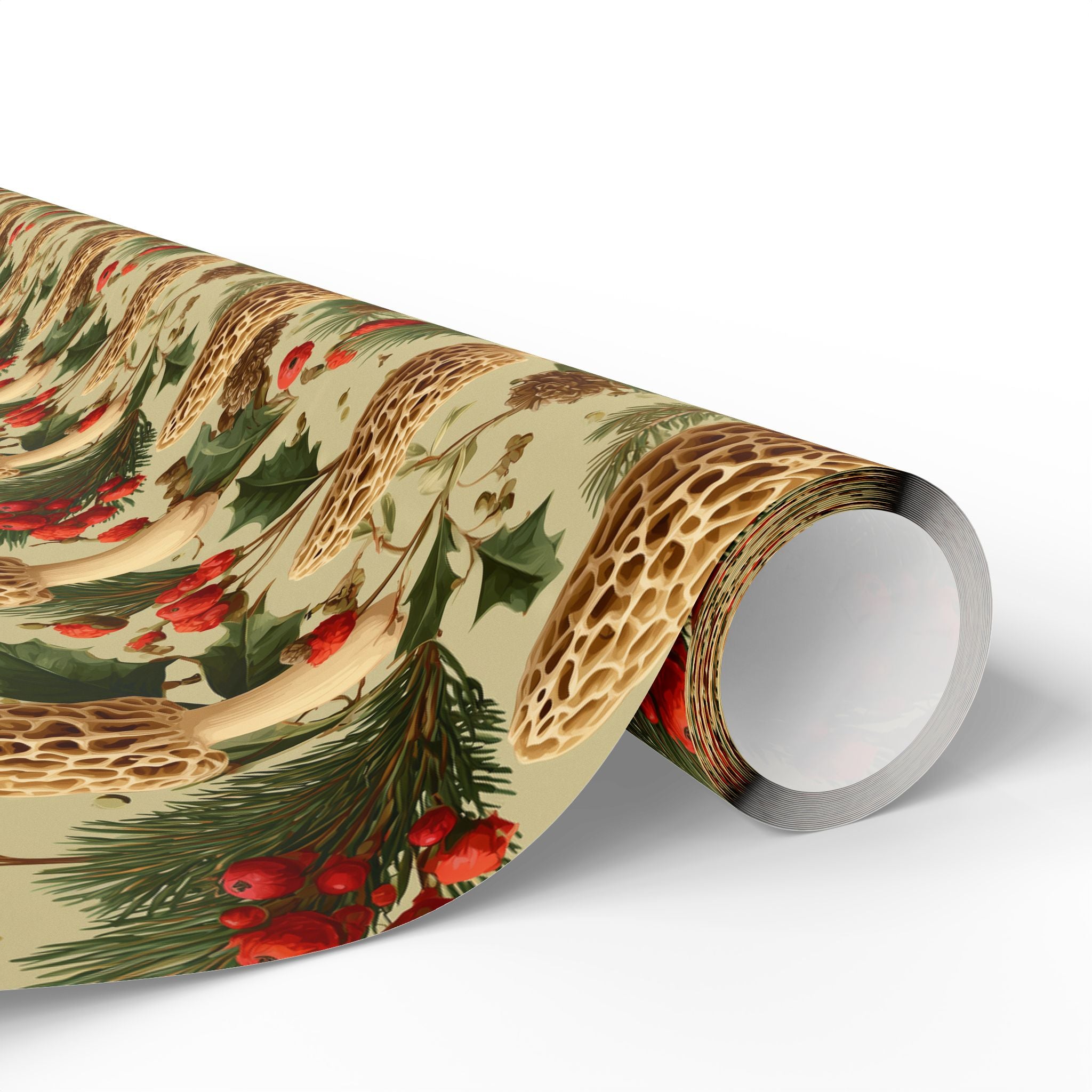 Holiday Morel Mushroom Wrapping Paper | Native Morels™