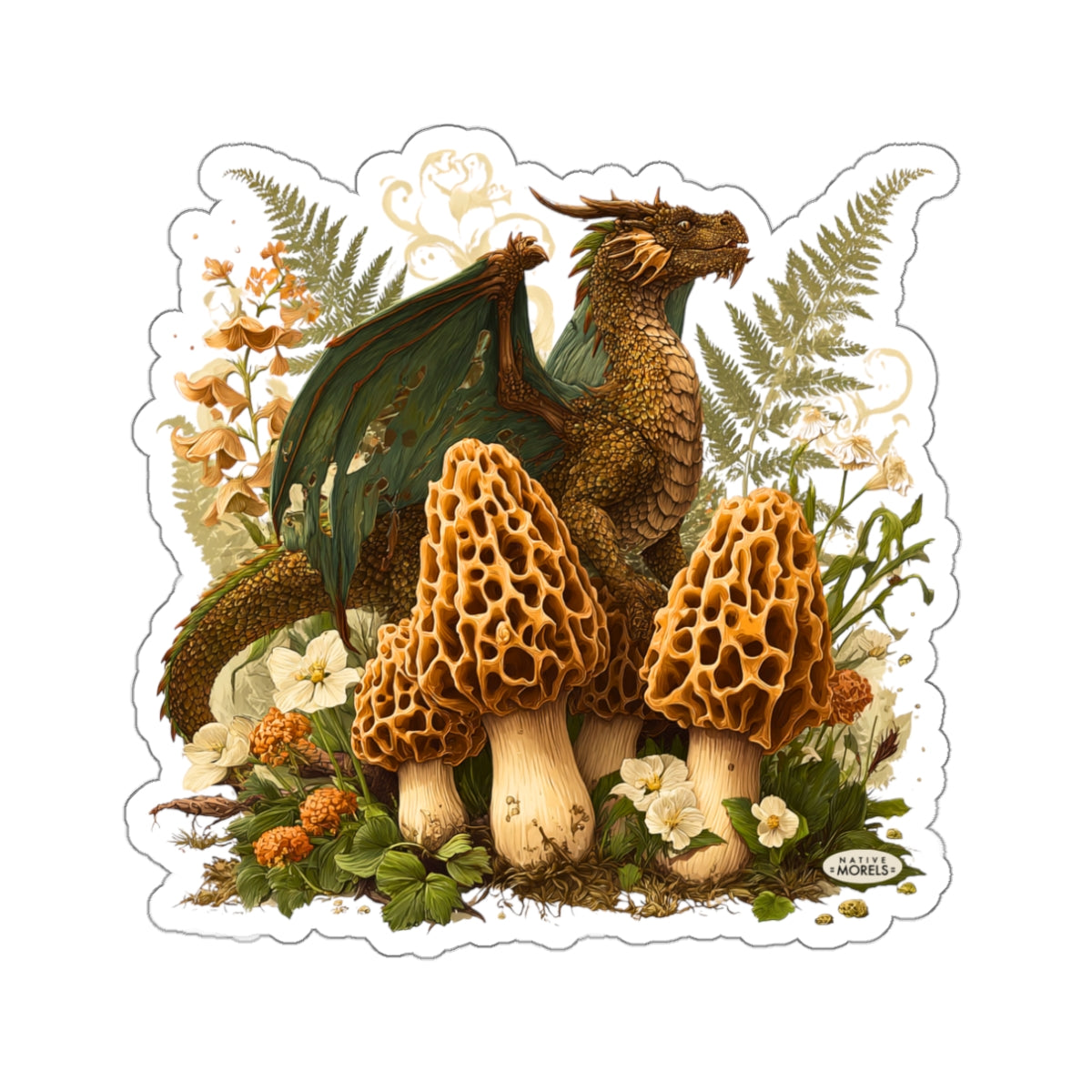 Dragon & Morels Mystical Forest Die-Cut Decal