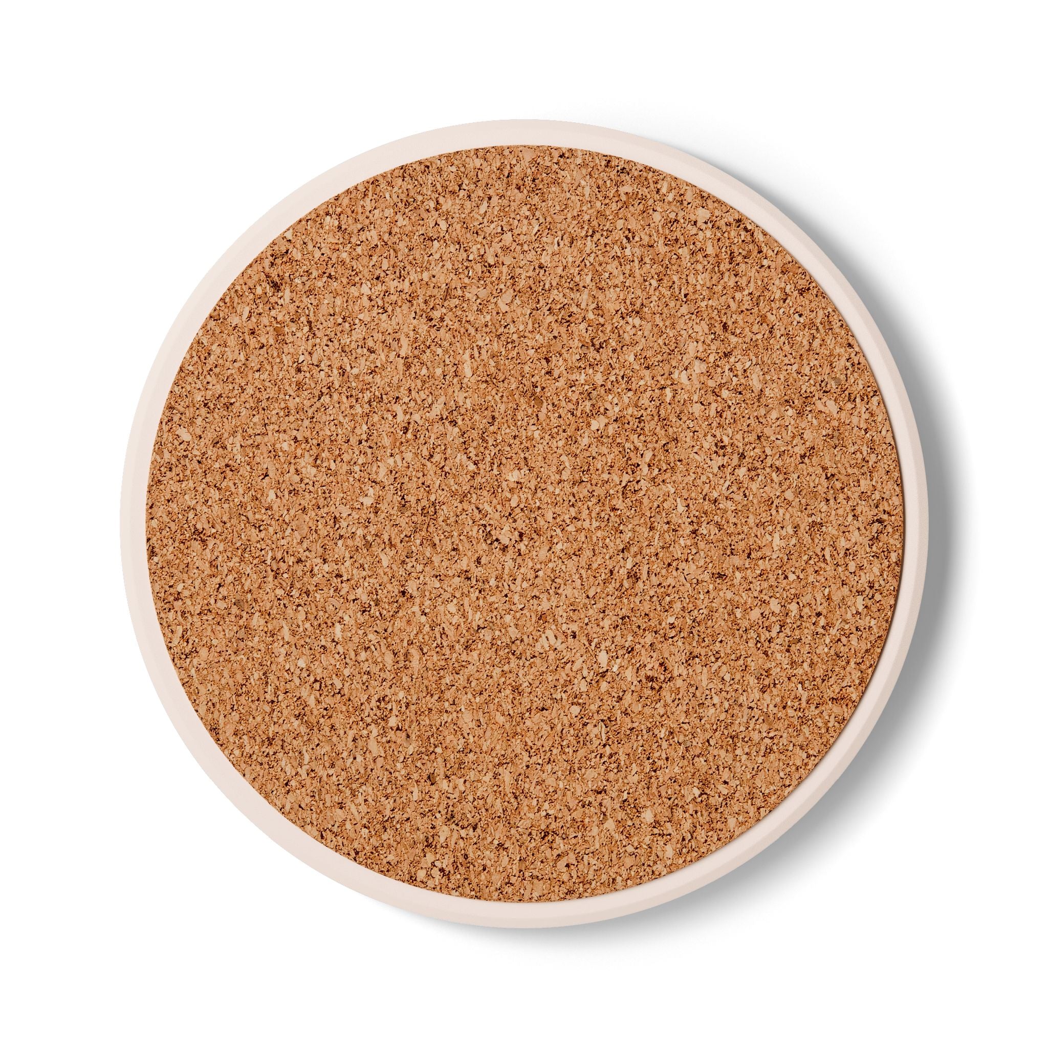Morel Mushroom Round Ceramic Coaster