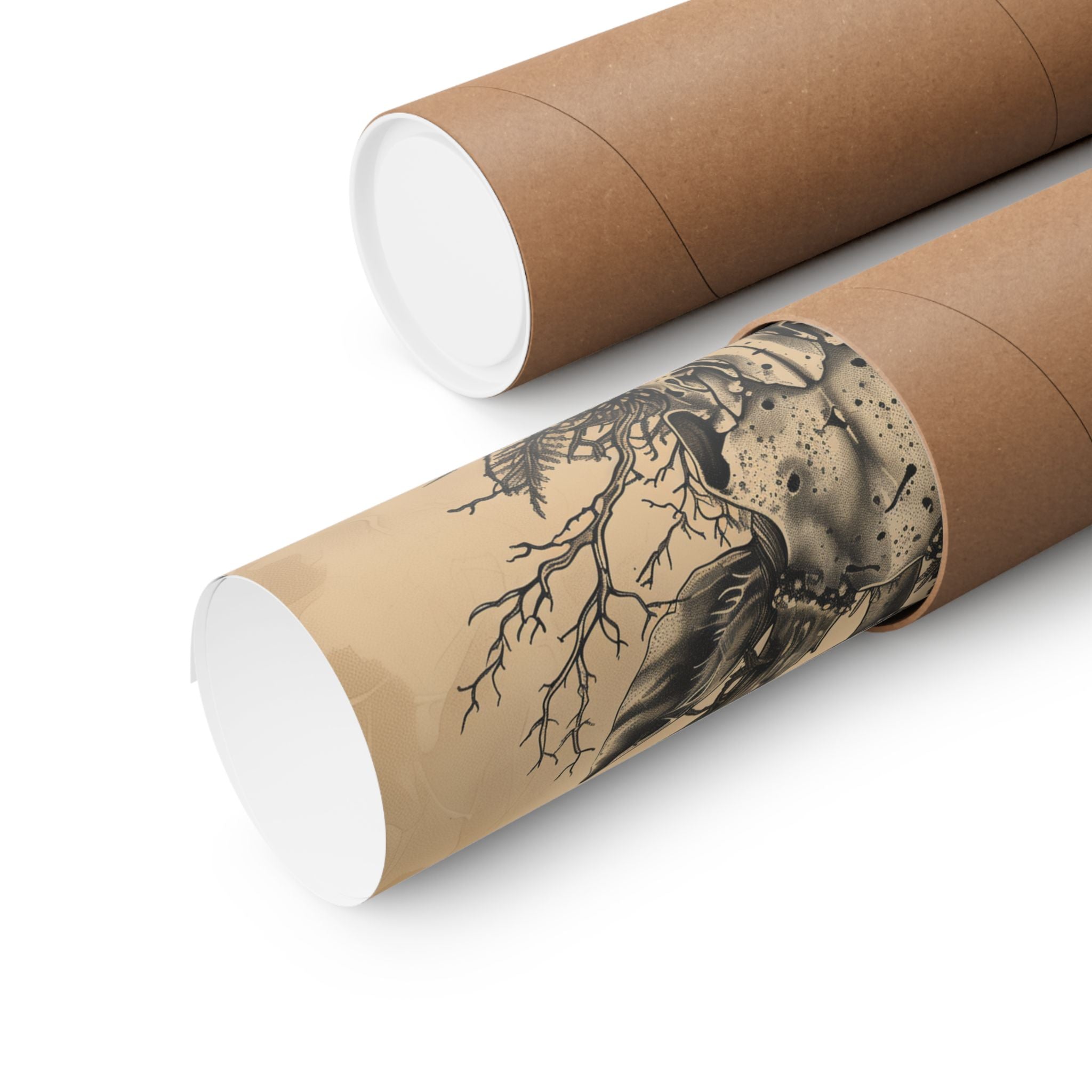 “MOREL BUCK SKULL” ART PRINT | NATIVE MORELS™