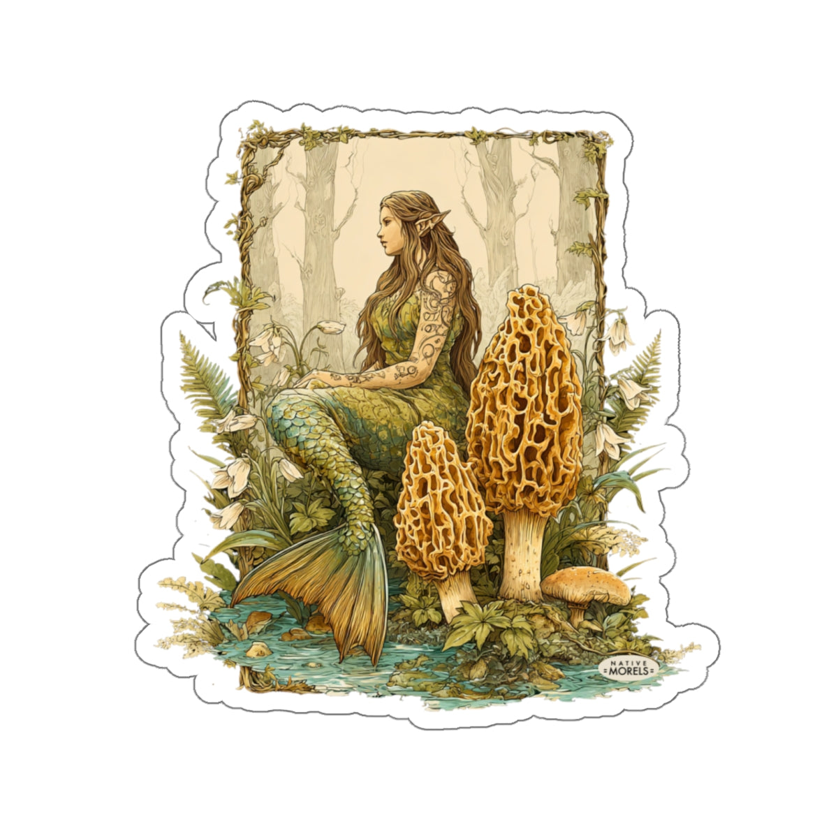 Mermaid & Morels Mystical Forest Die-Cut Decal
