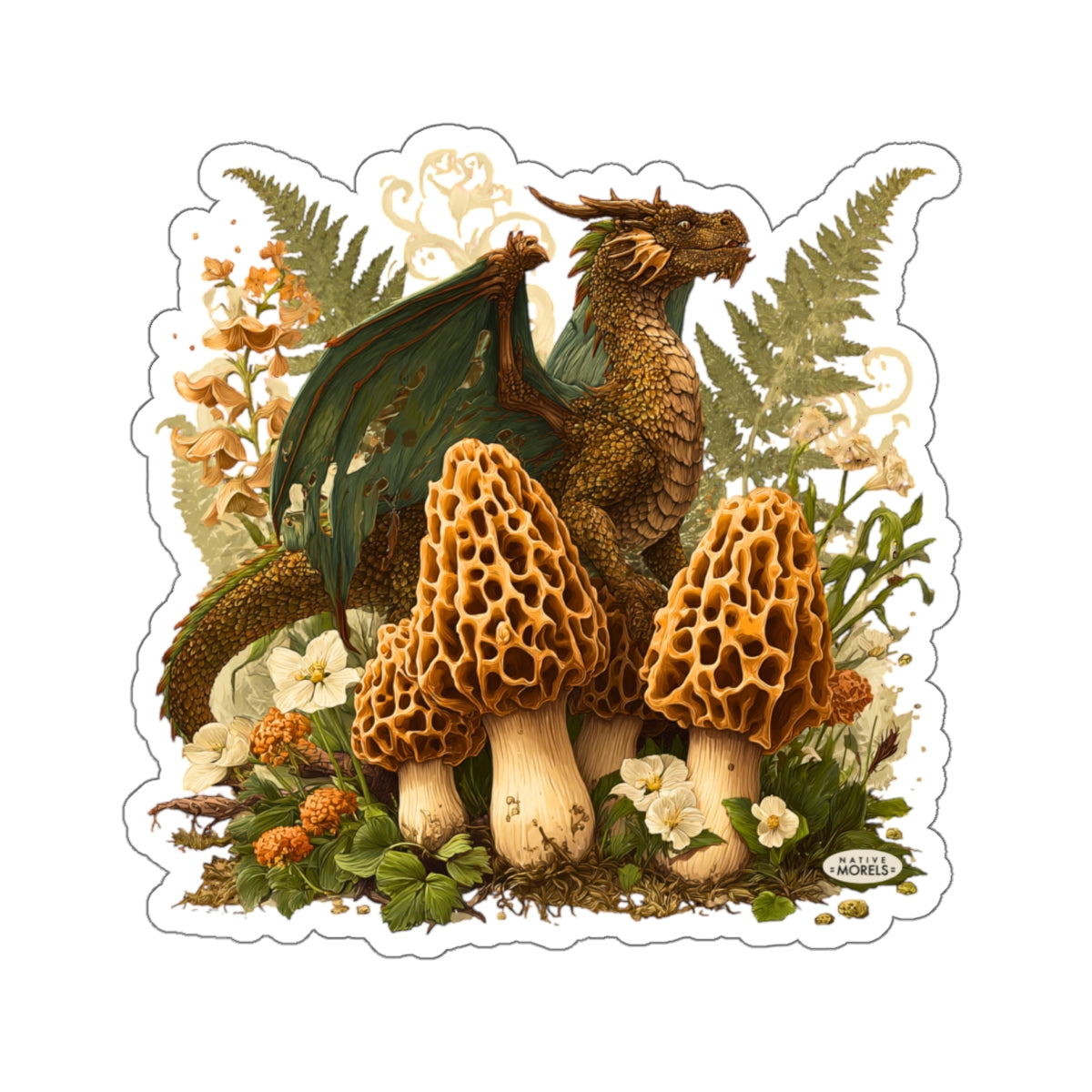 Dragon & Morels Mystical Forest Die-Cut Decal