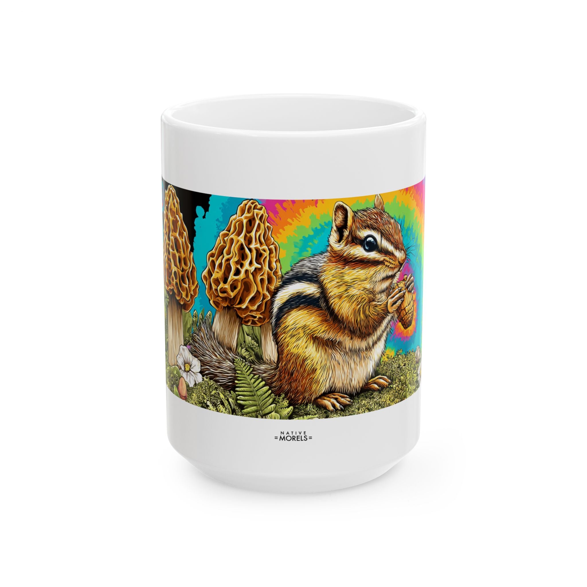 Chipmunk & Morels Groovy Forest Mug